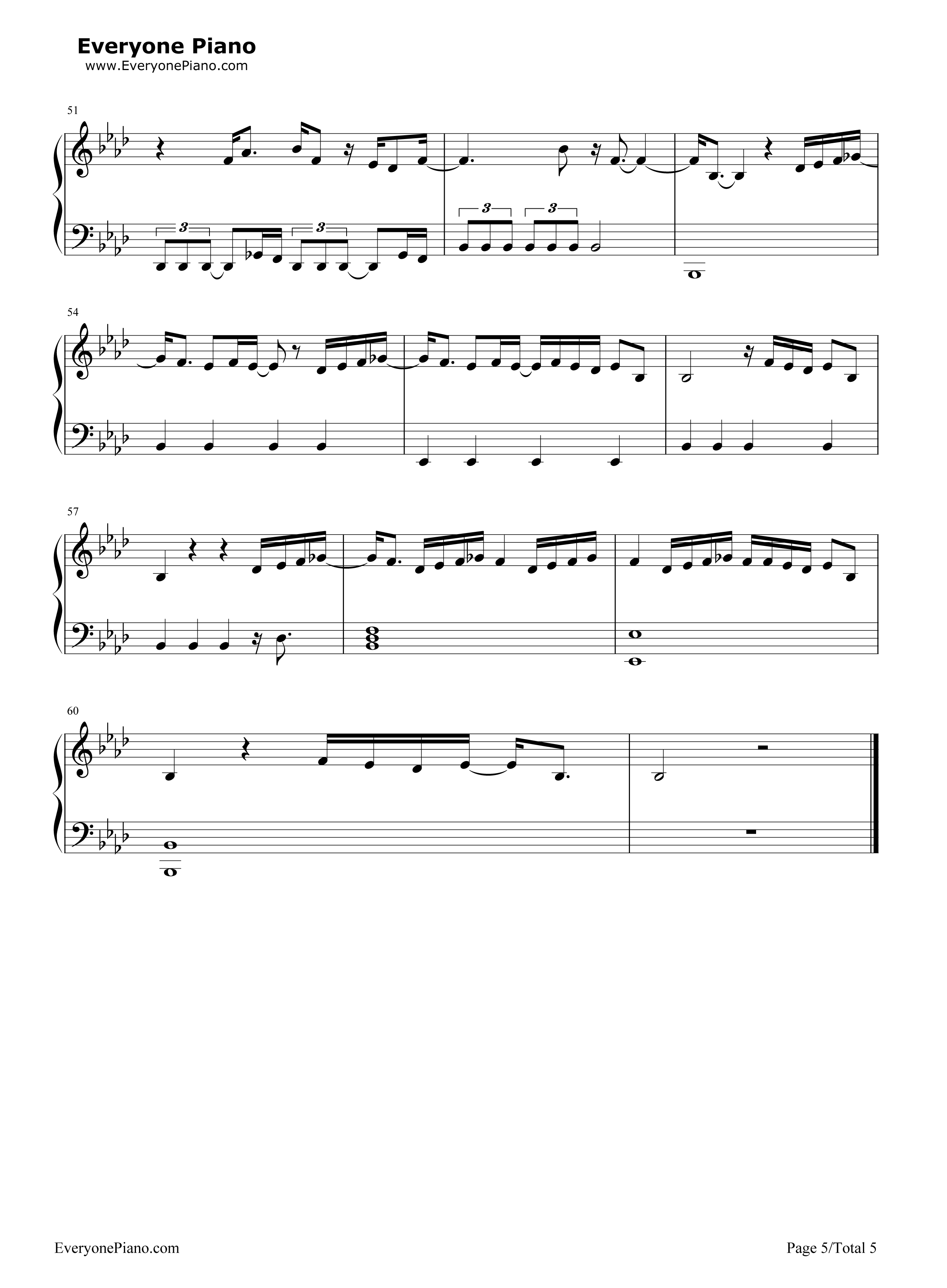 Human钢琴谱_Rag'n'Bone_Man