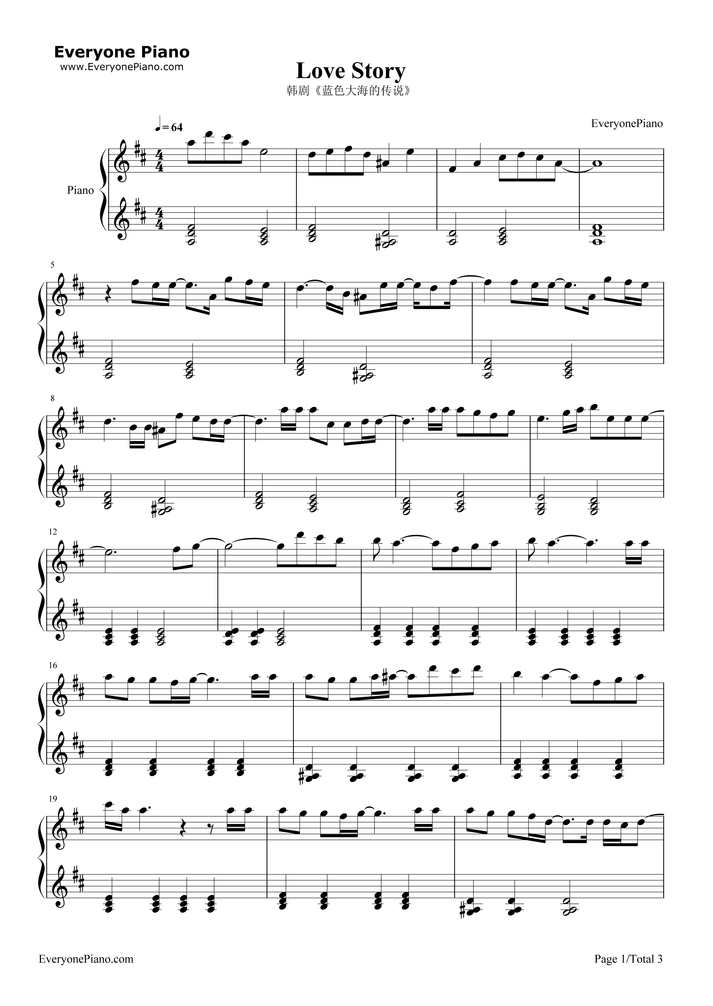 Love_Story钢琴谱_LYn