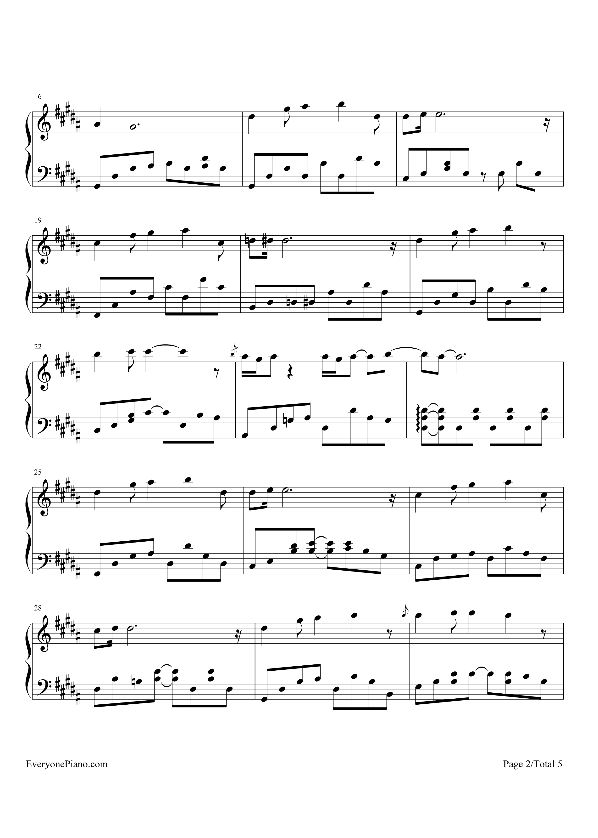 The_Road_Not_Taken钢琴谱_高姗