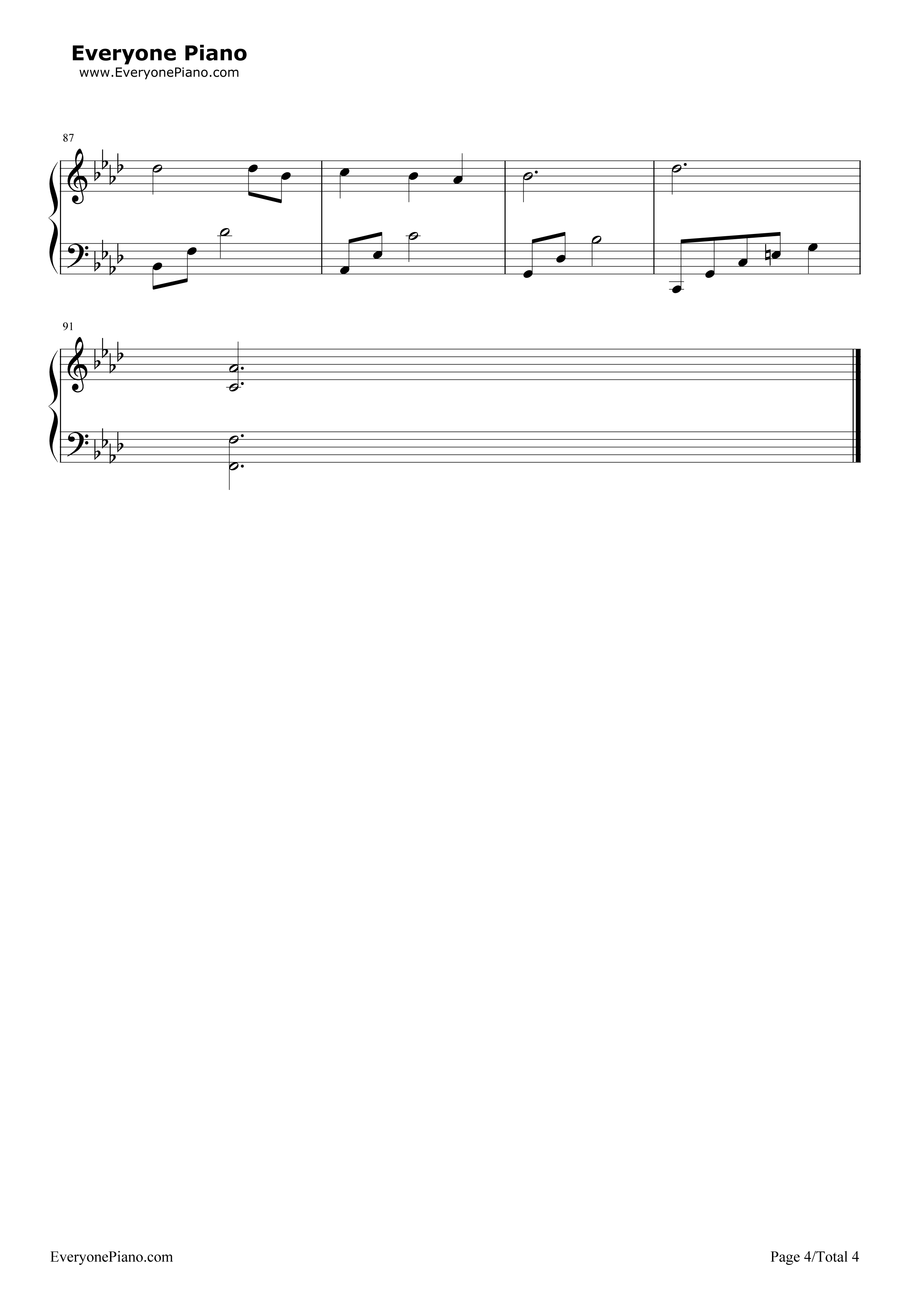 想念,想念你钢琴谱_黄致列