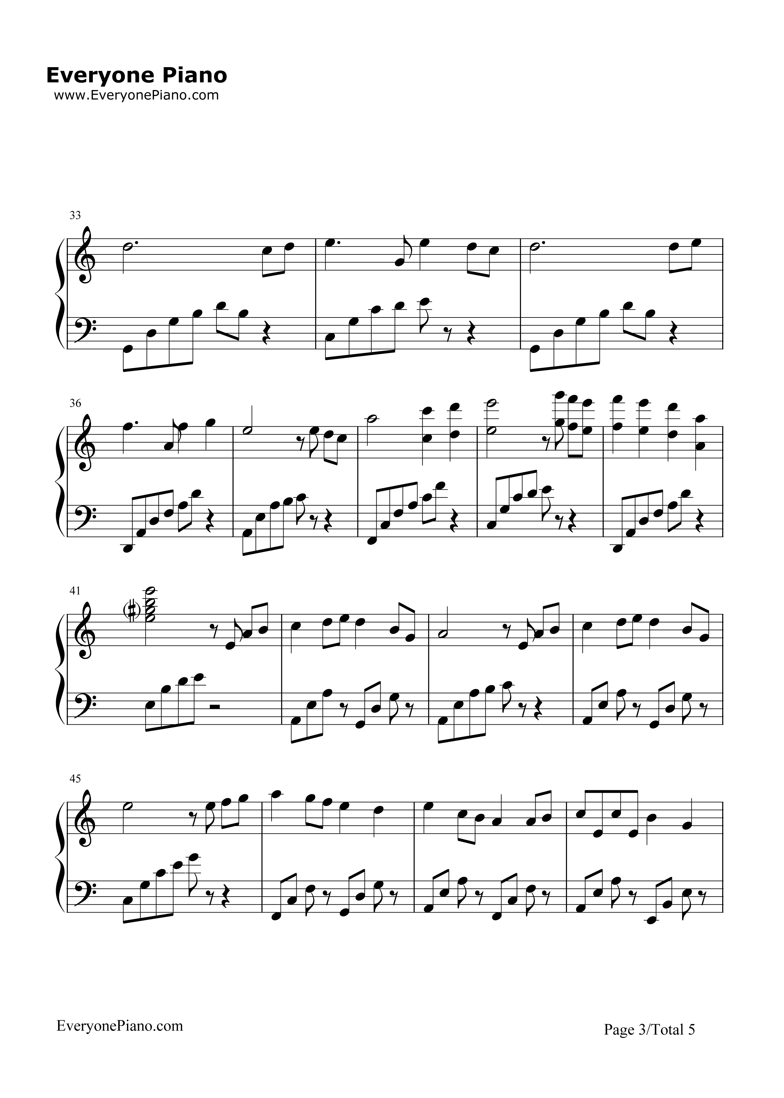 童年钢琴谱_班德瑞__Bandari