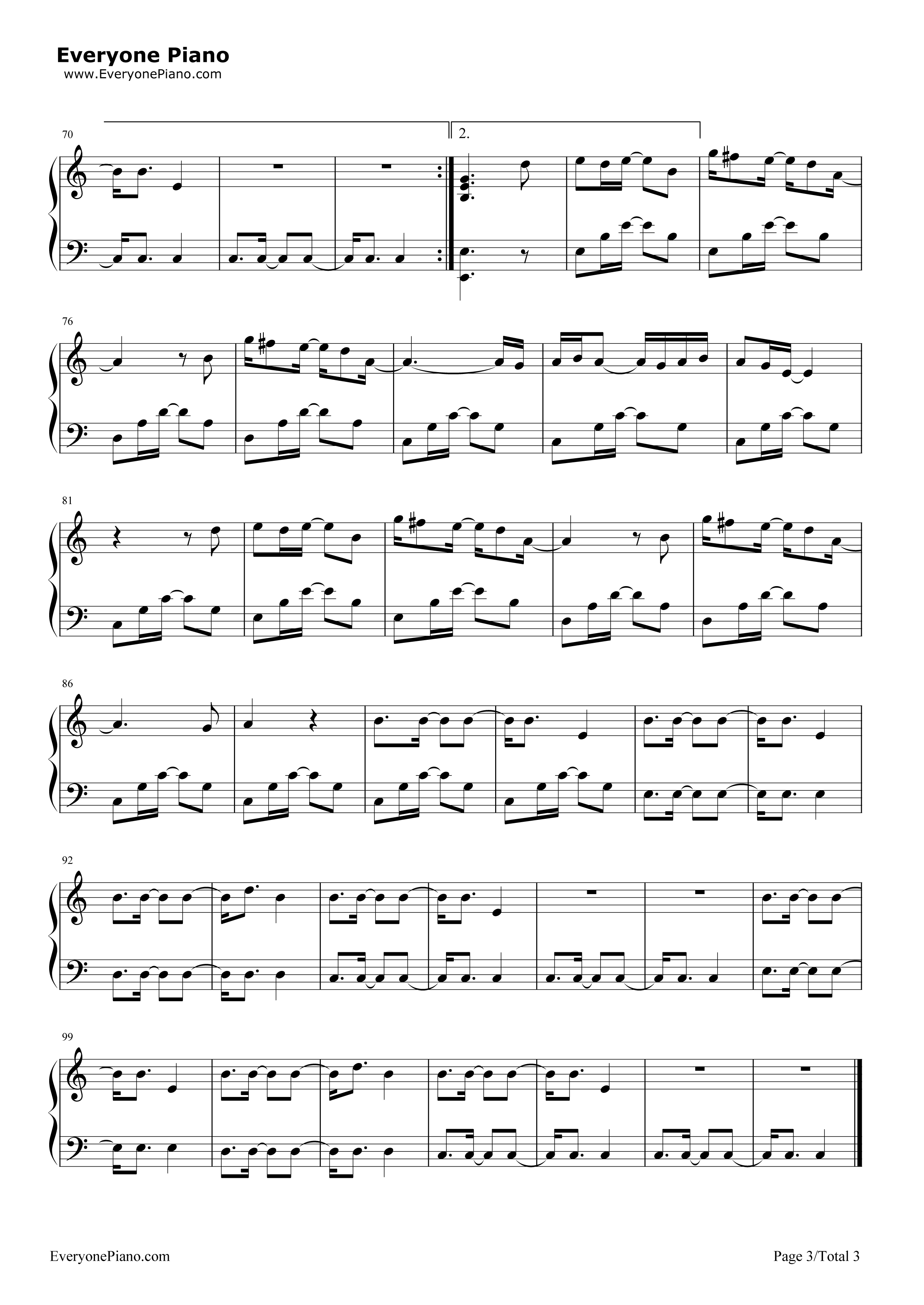 火星人来过钢琴谱_薛之谦