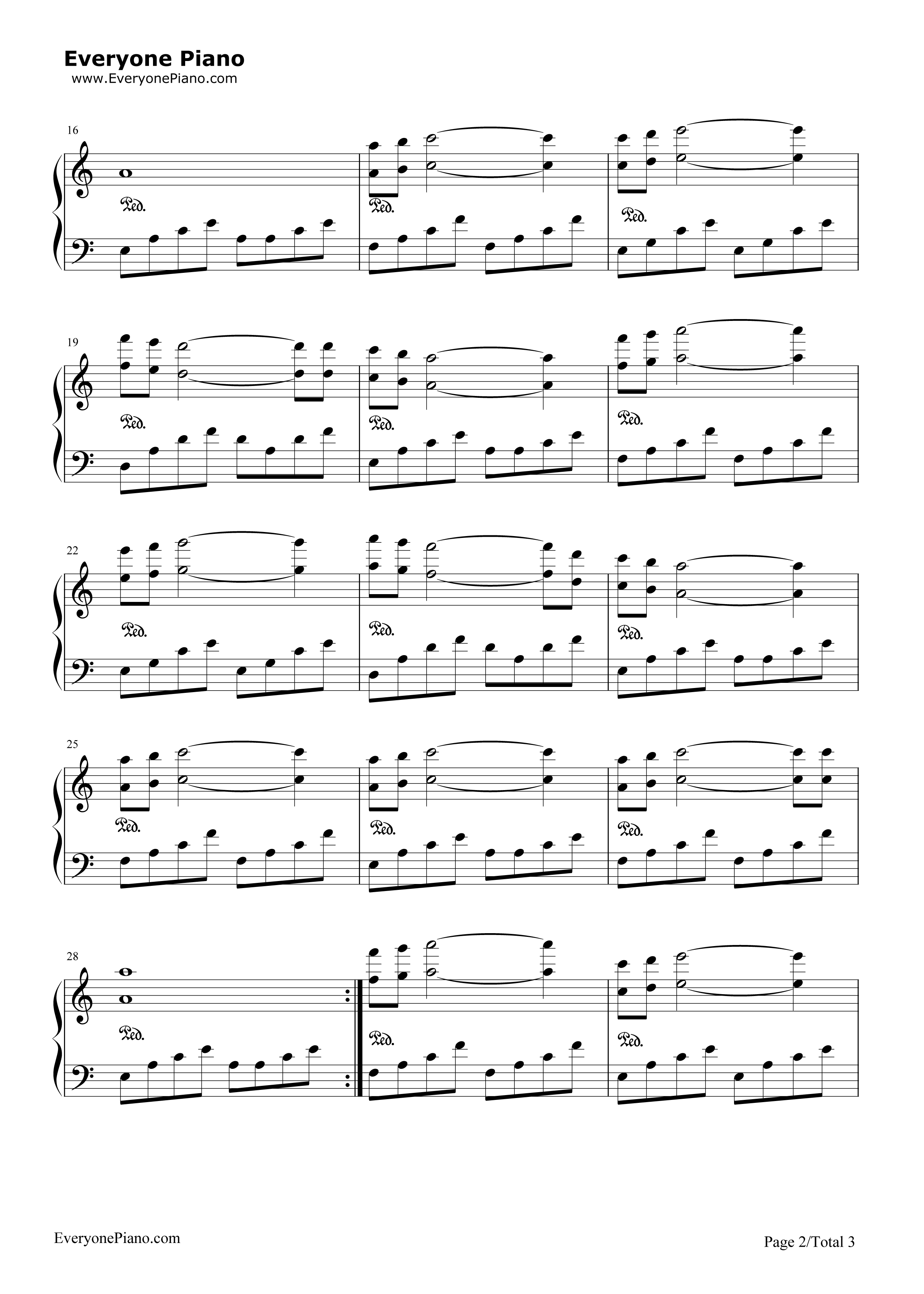 清晨钢琴谱_班得瑞