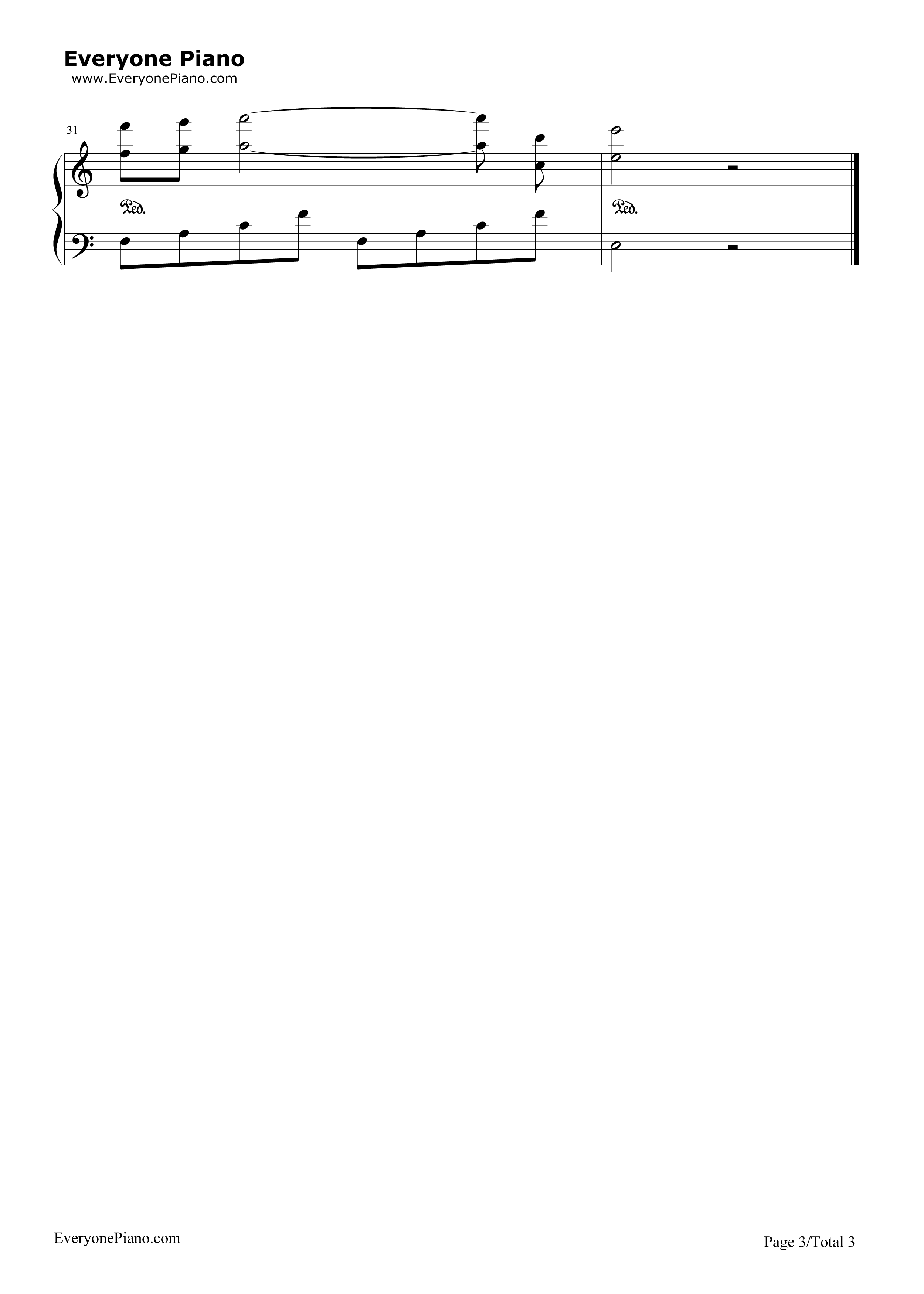 清晨钢琴谱_班得瑞