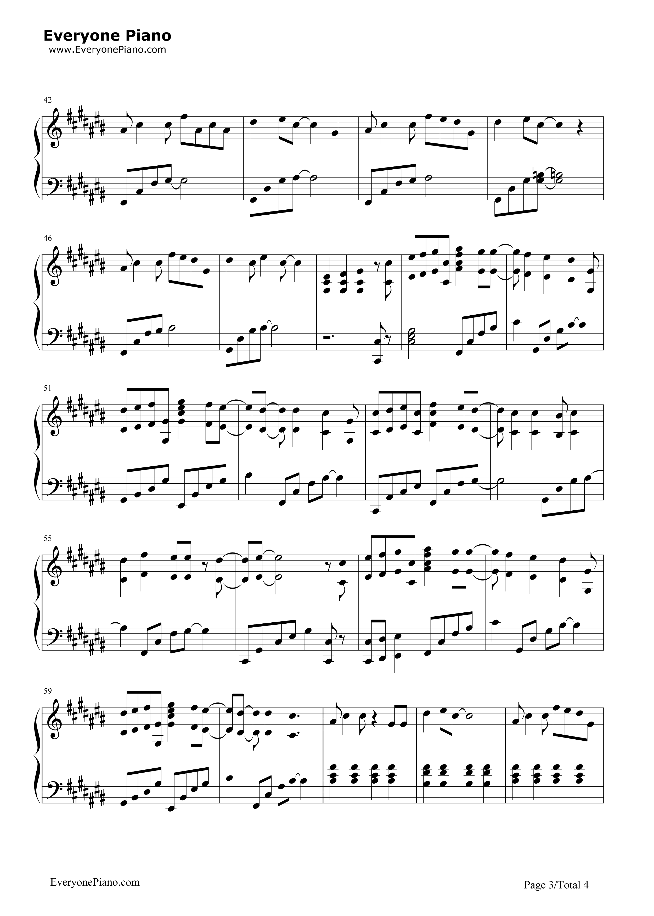 你不知道的事（完整版）钢琴谱_王力宏