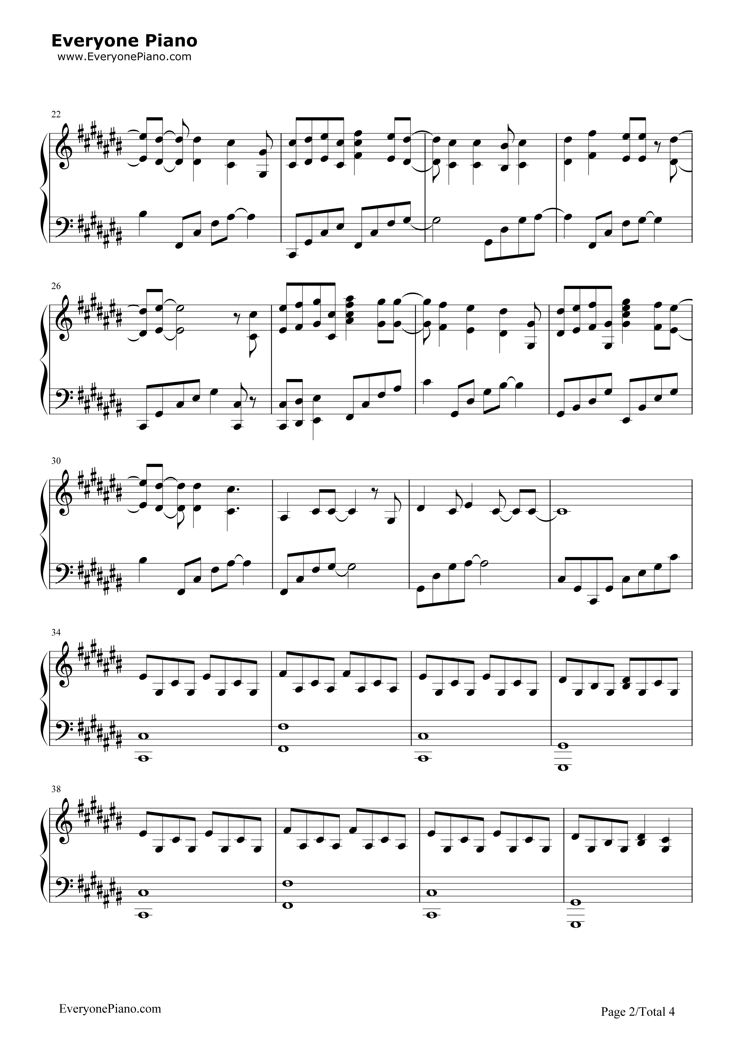 你不知道的事（完整版）钢琴谱_王力宏