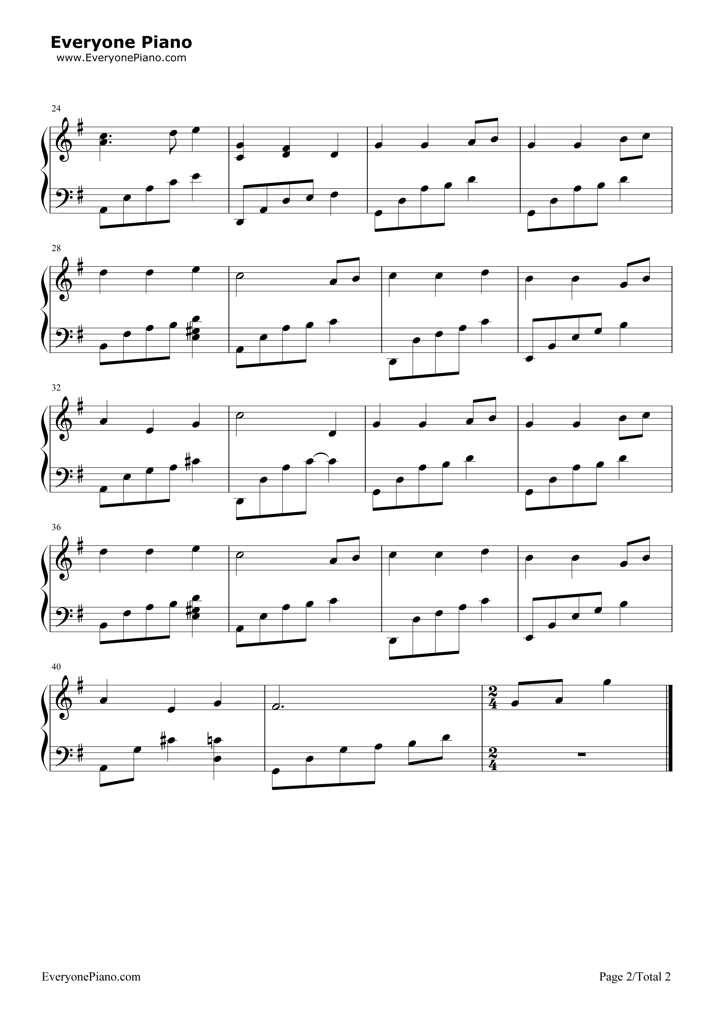 Away_In_A_Manger钢琴谱_Susan_Boyle__苏珊大妈