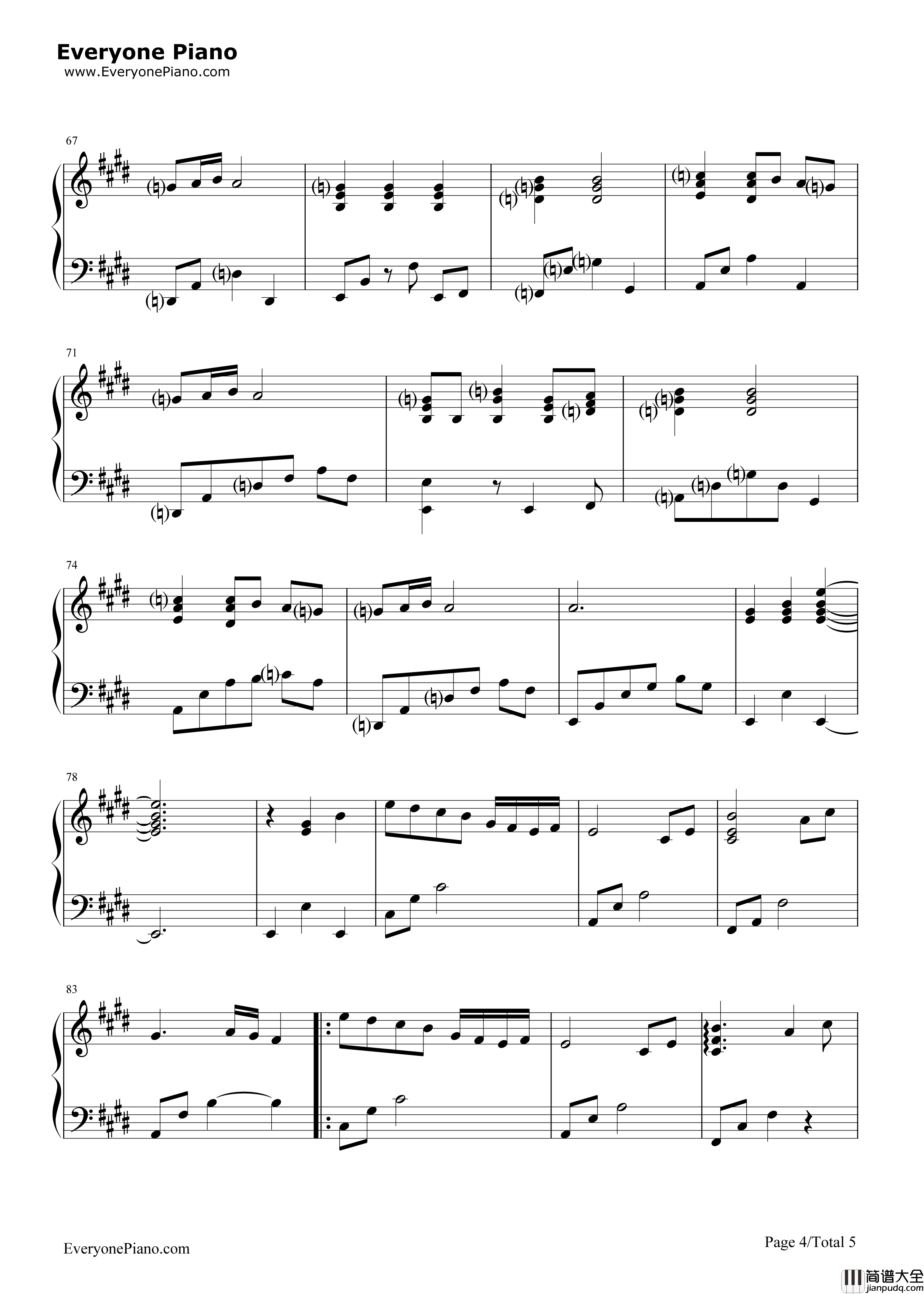 Continued_Story钢琴谱_Hitomi(黒石ひとみ)