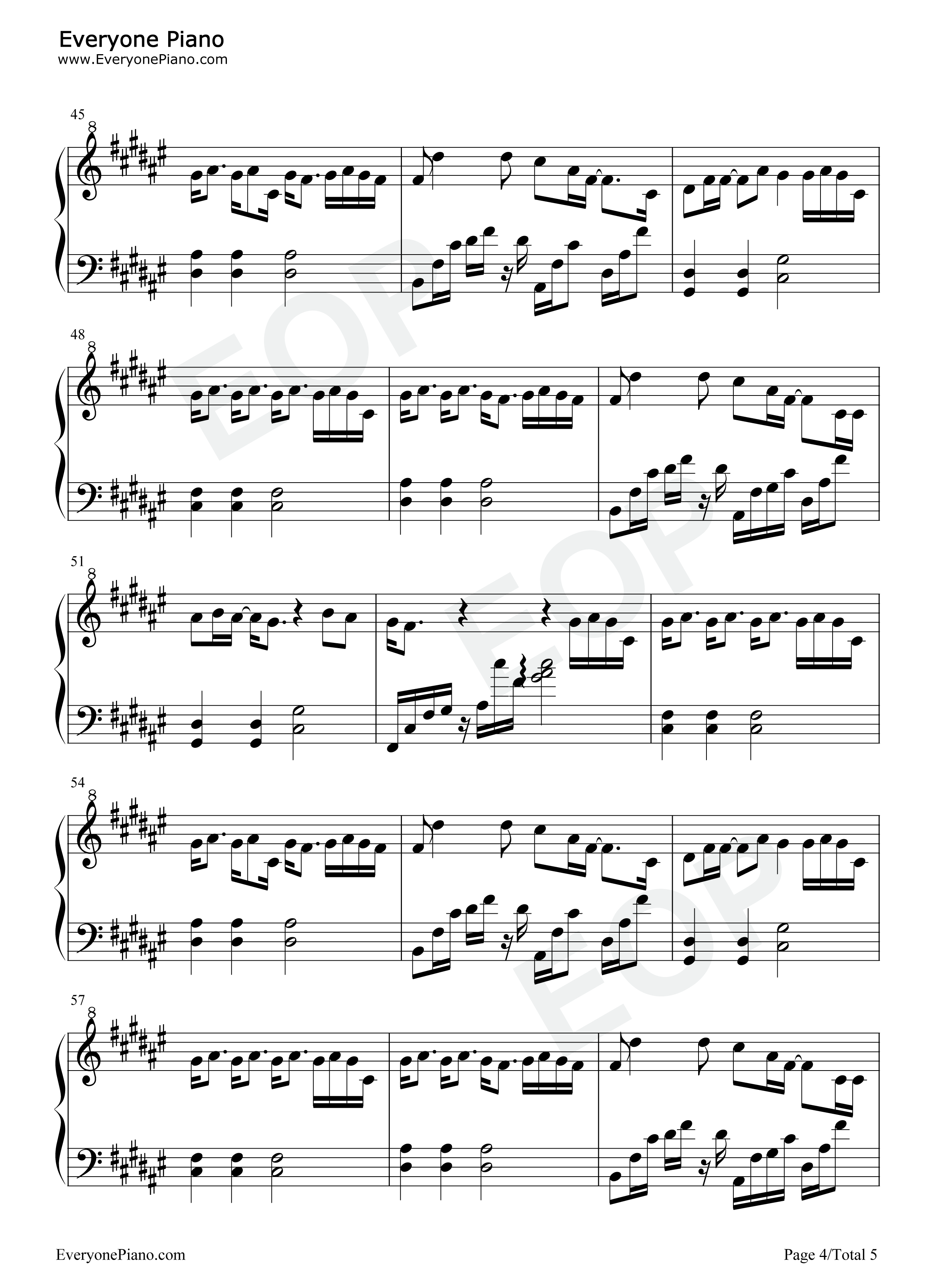 星鱼钢琴谱_周深