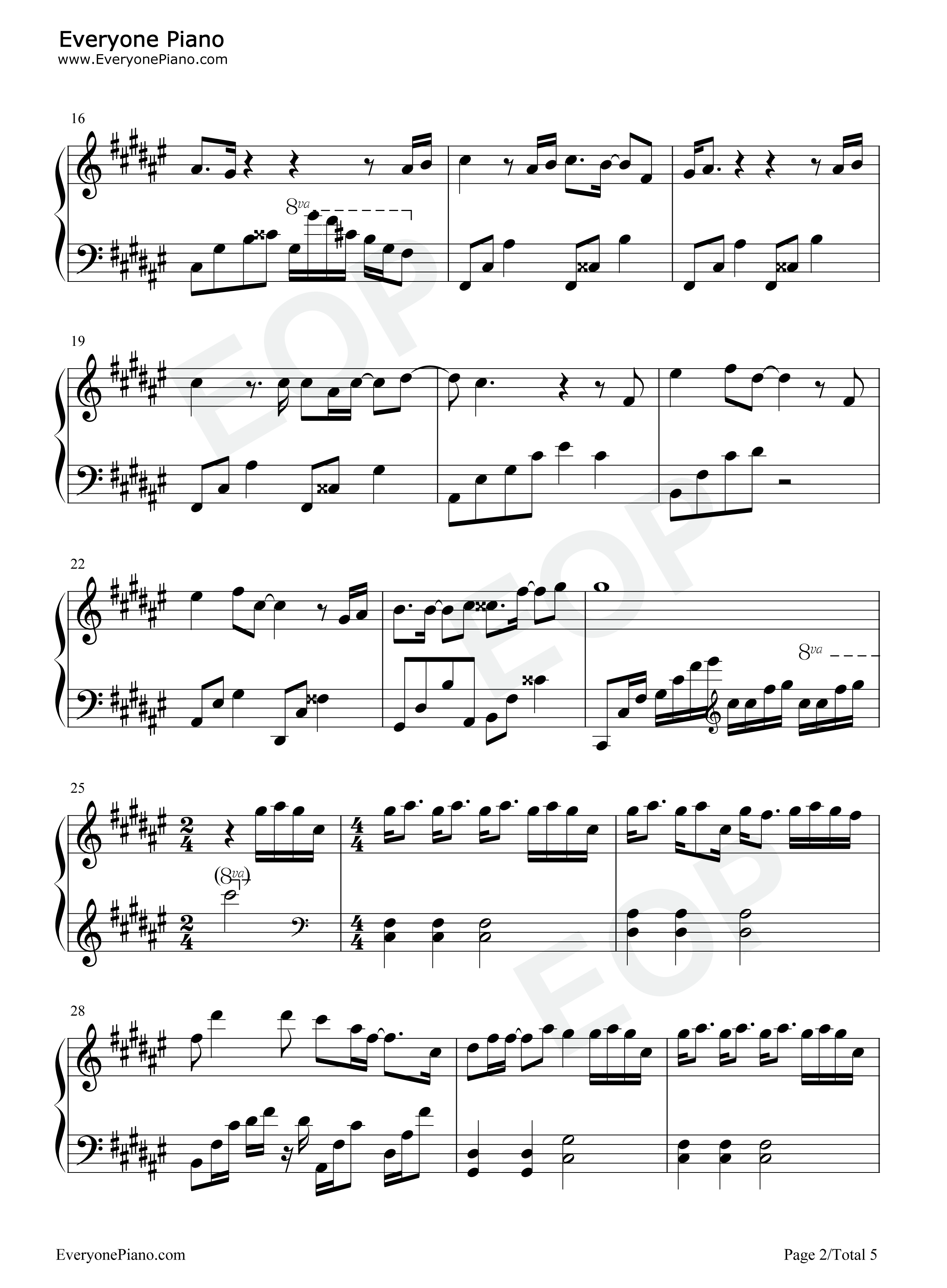 星鱼钢琴谱_周深