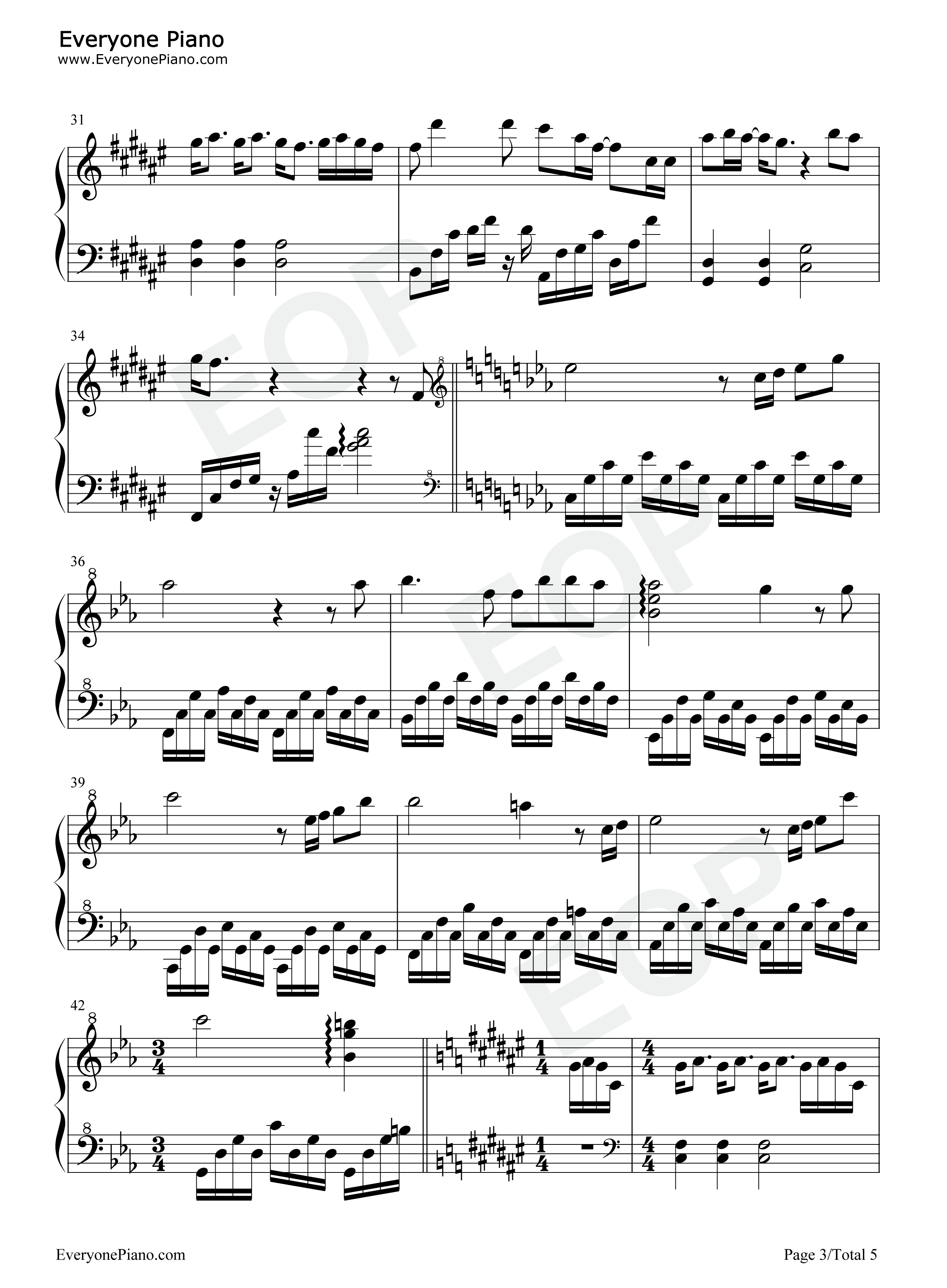 星鱼钢琴谱_周深