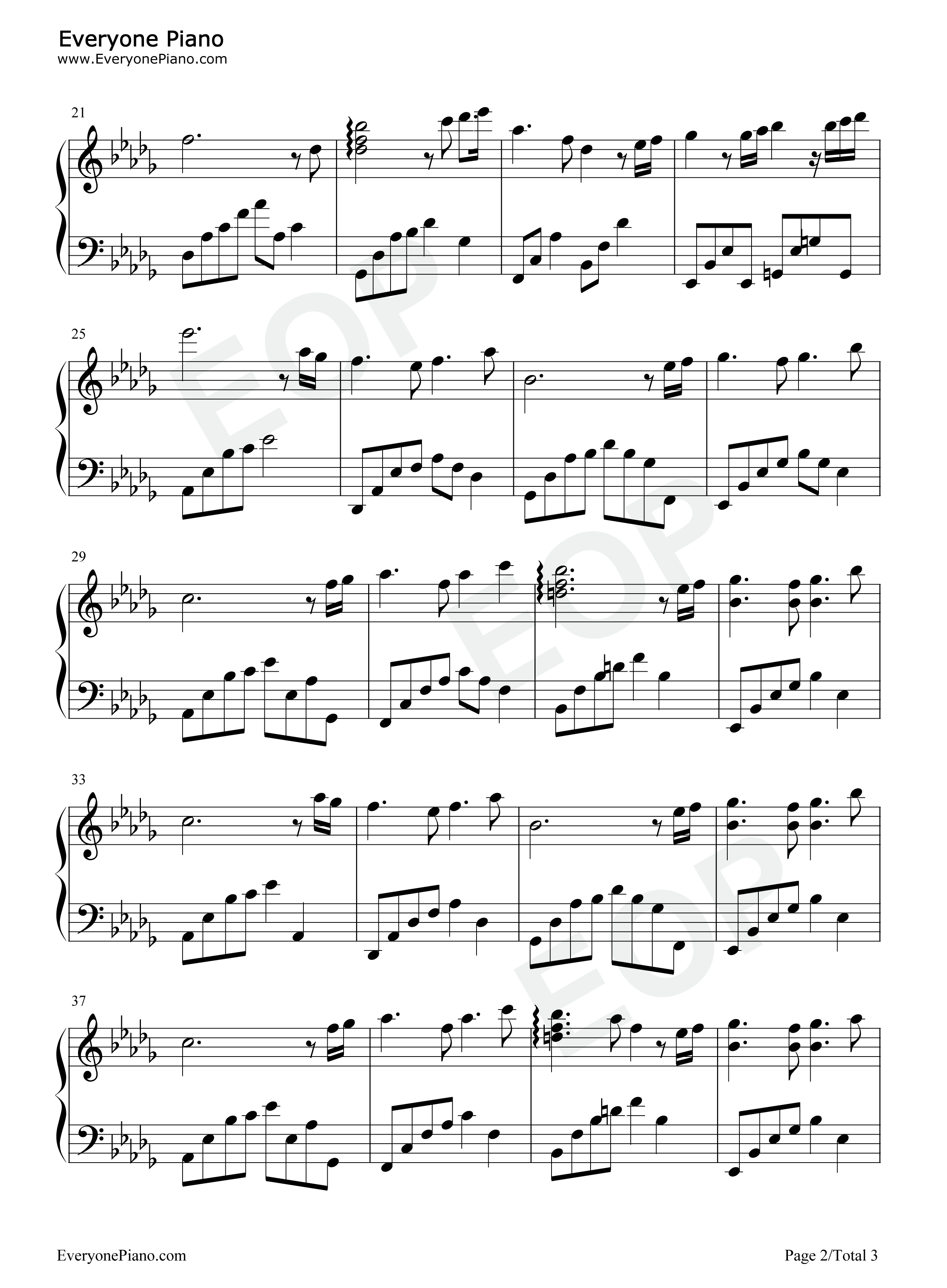 一个人的时光钢琴谱_石进