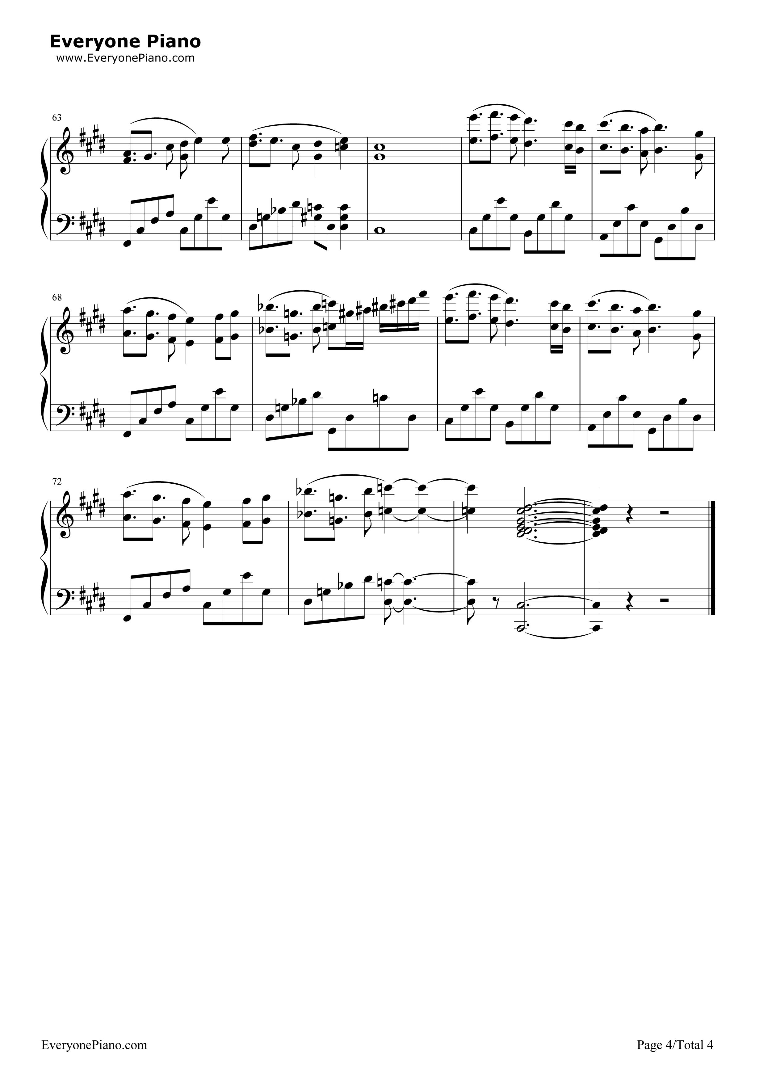 天地不容钢琴谱_胡鸿钧