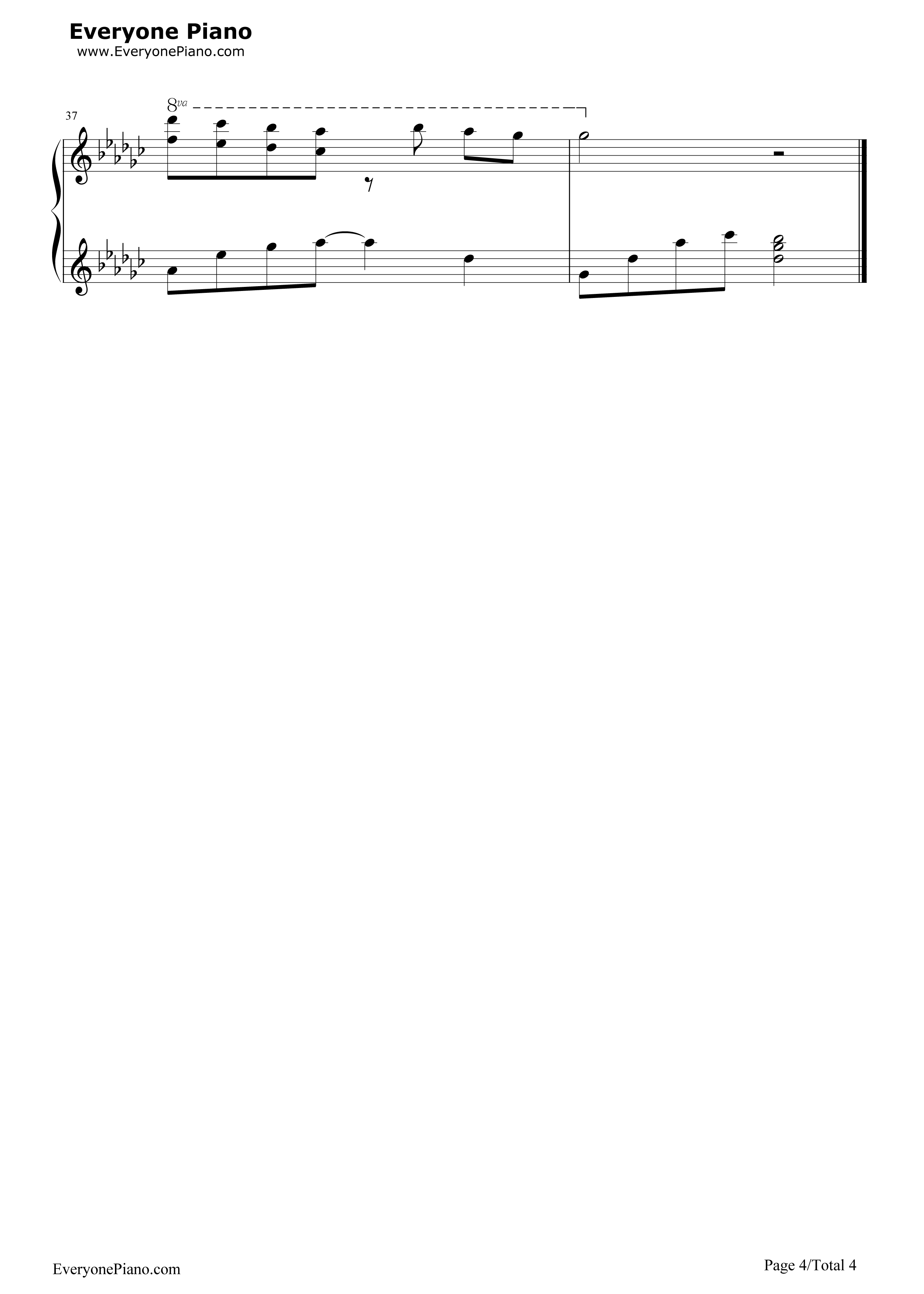 情歌完美演奏版钢琴谱_梁静茹