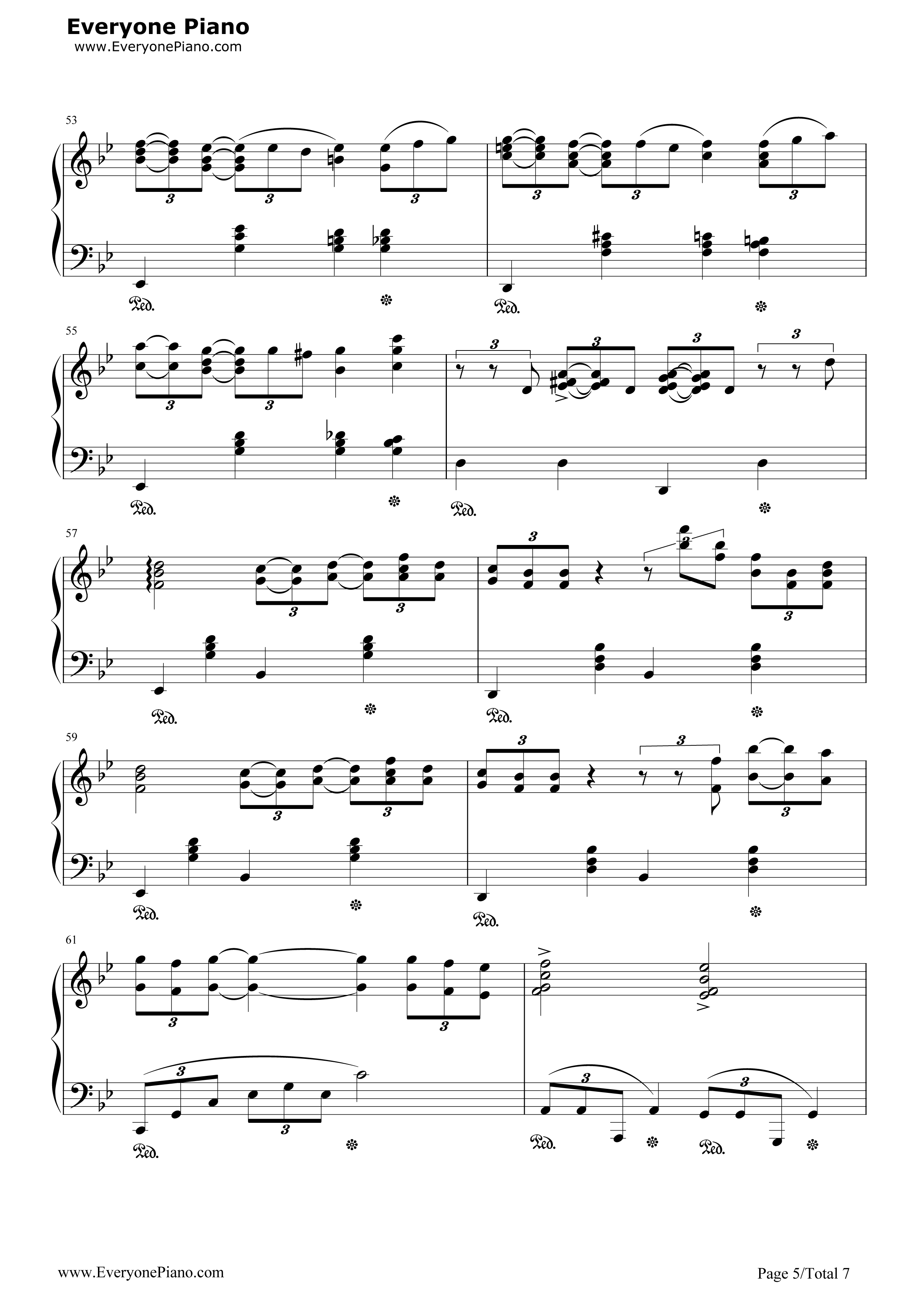 帰らざる日々钢琴谱_久石让_宫崎骏