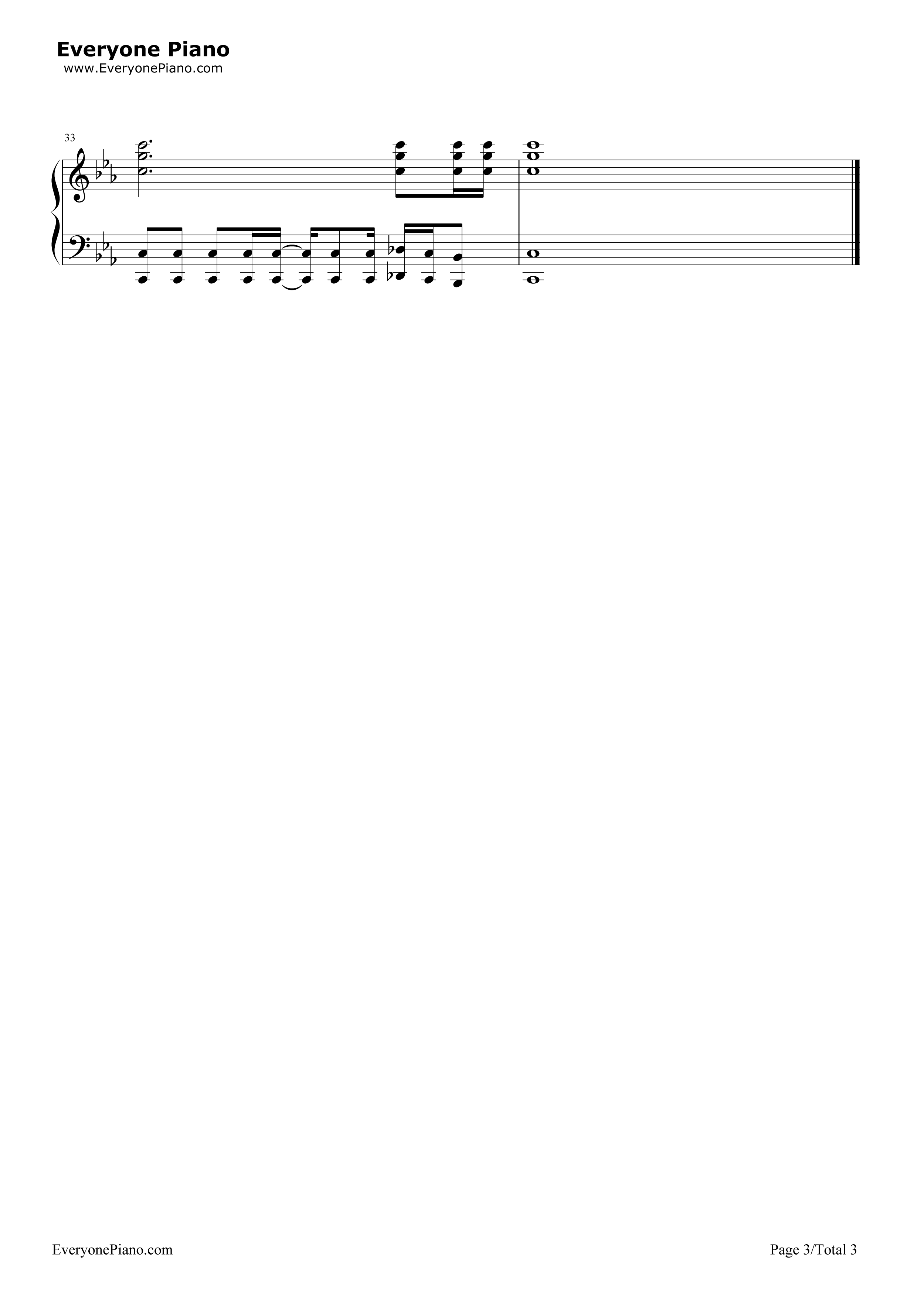 一轮の花钢琴谱_HIGH_and_MIGHTY_COLOR