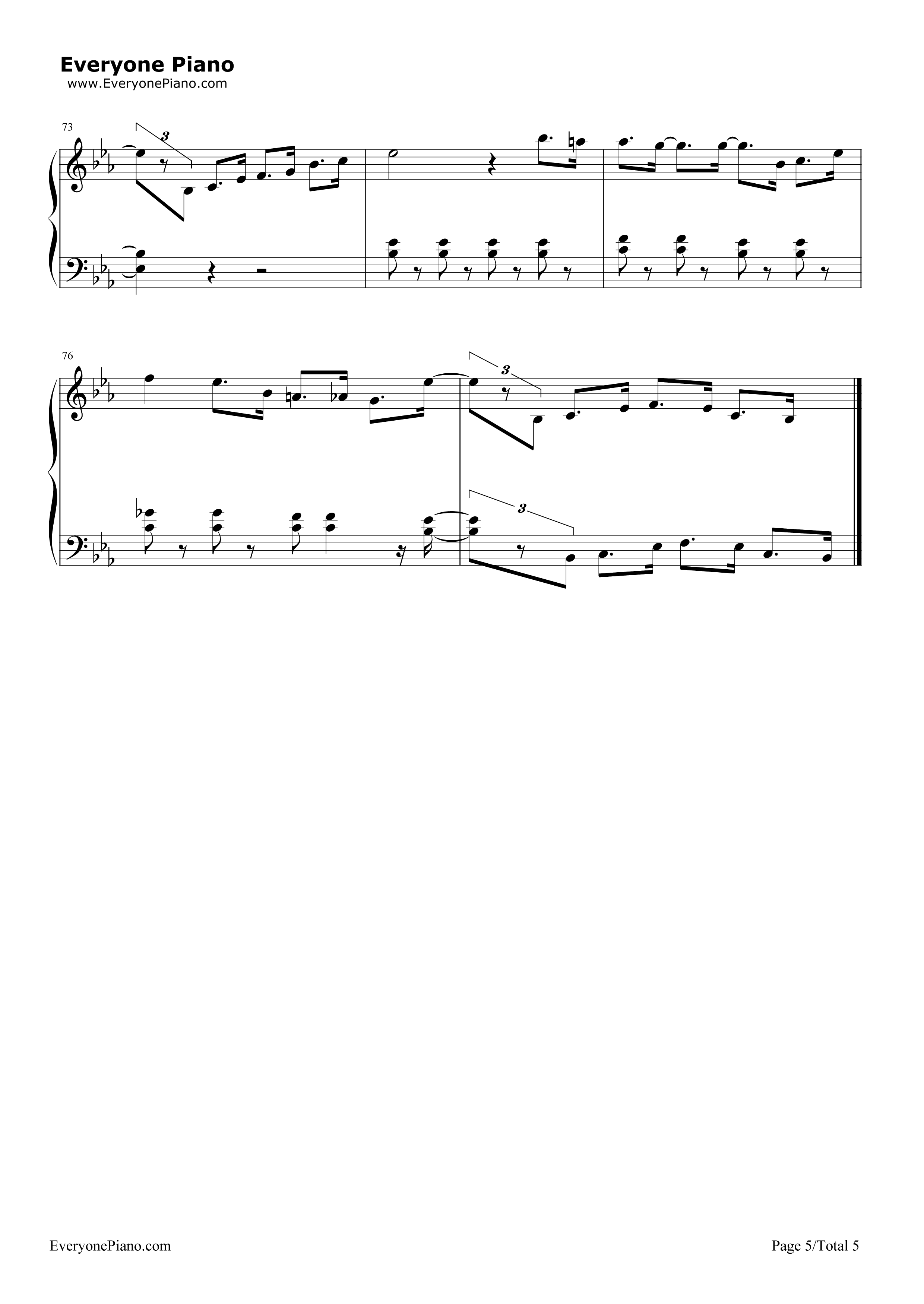 嘿嘿嘿钢琴谱_费玉清