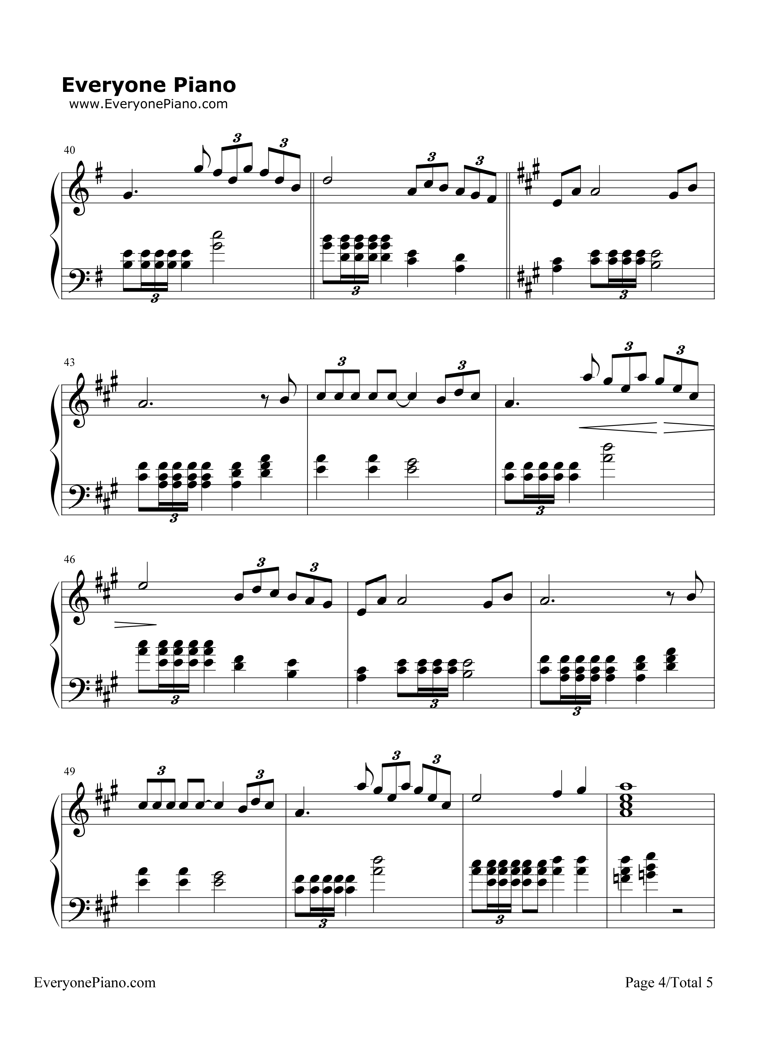 Time_to_Say_Goodbye钢琴谱_安德烈·波伽利__莎拉·布莱曼