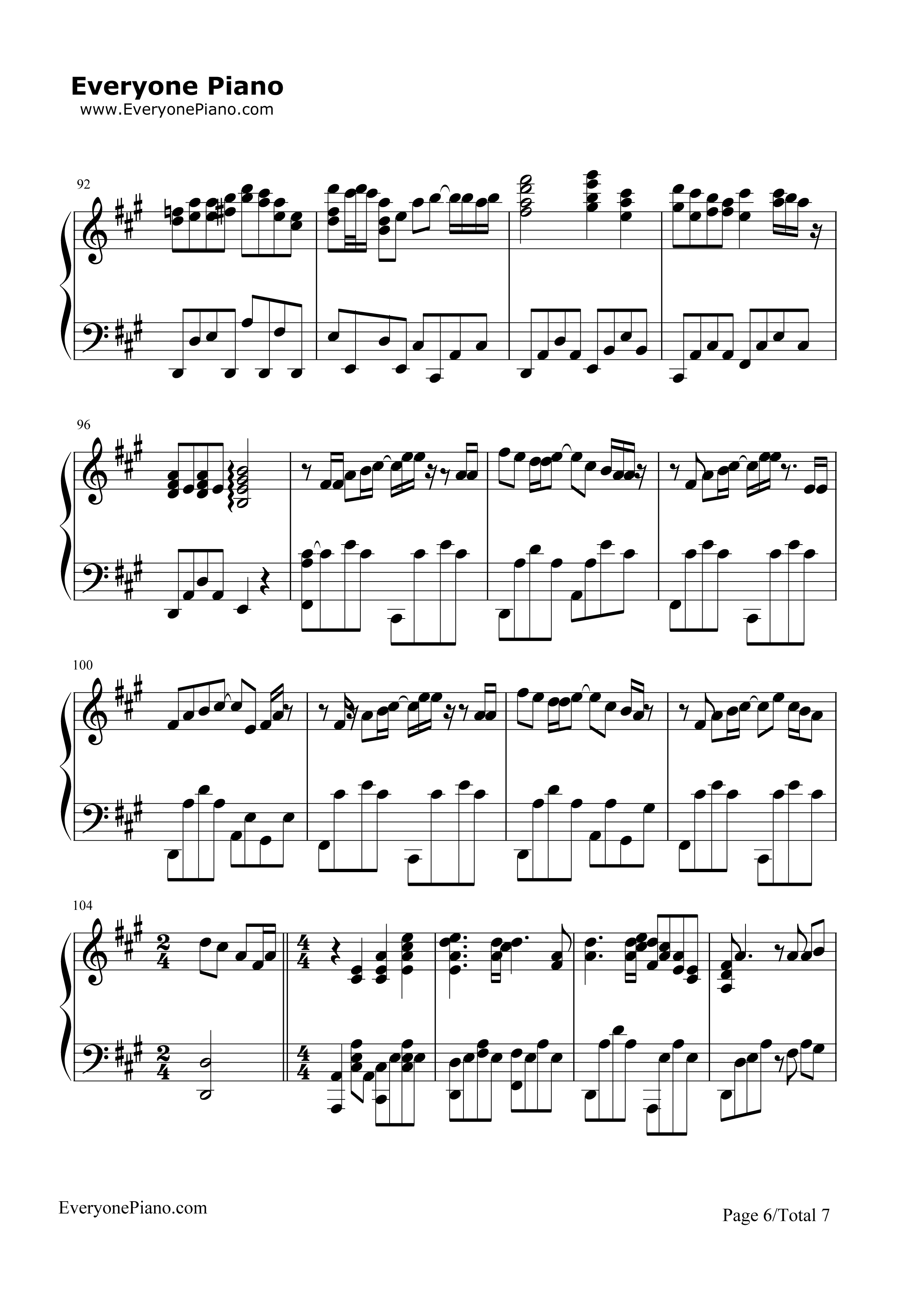 文乃的幸福理论钢琴谱_自然の敌P