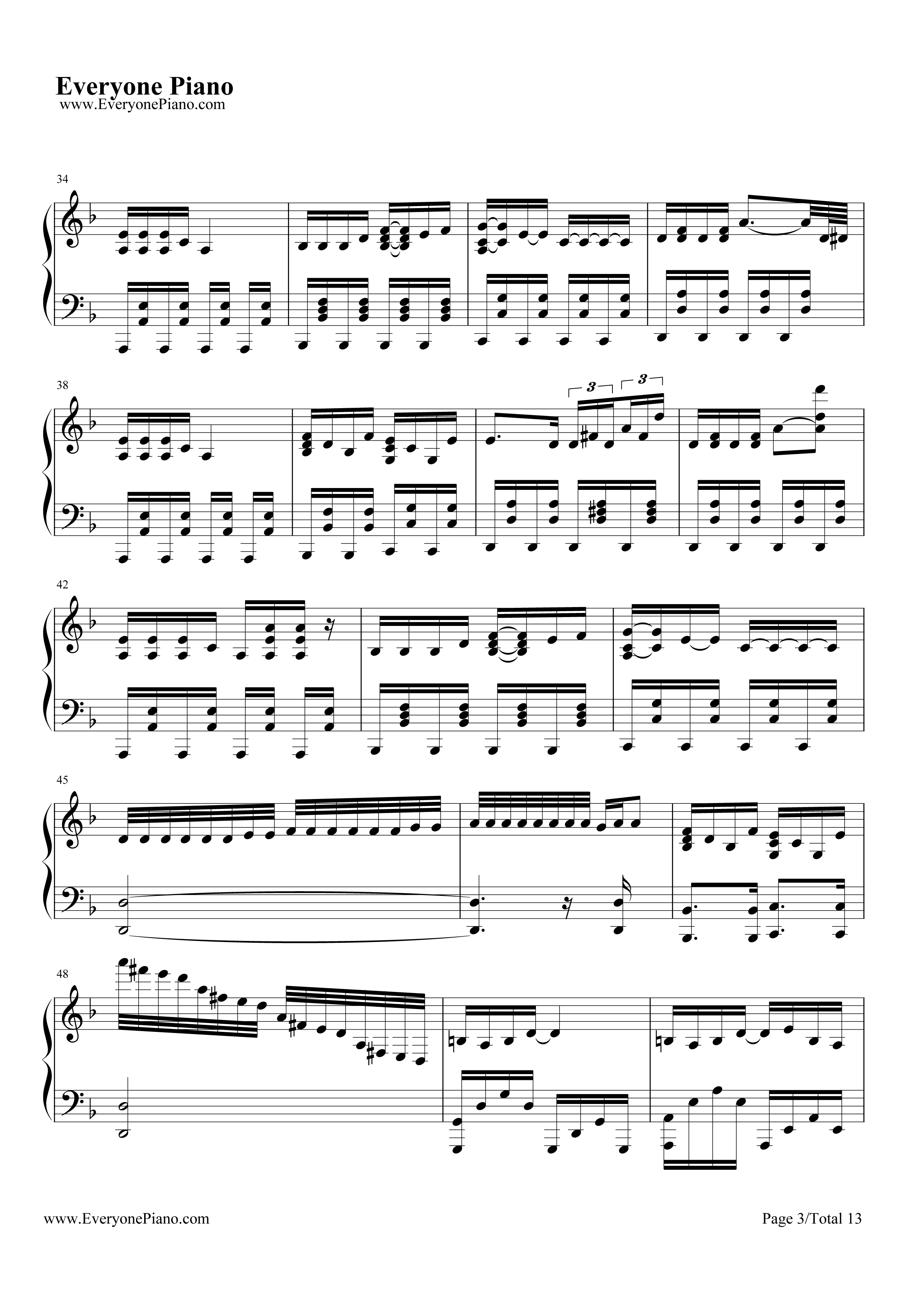 琪露诺的完美算术教室钢琴谱_藤咲かりん