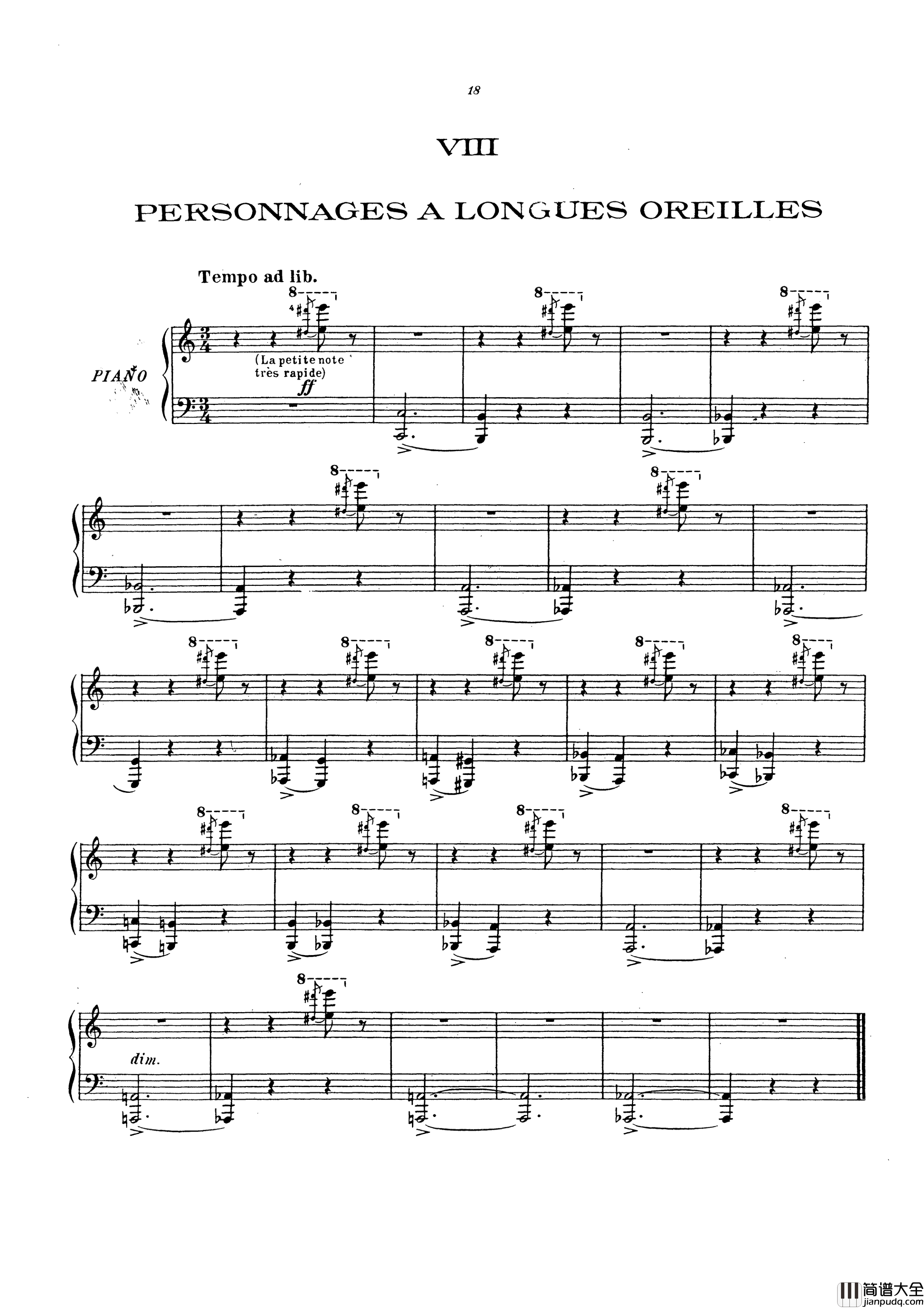 动物狂欢节钢琴谱