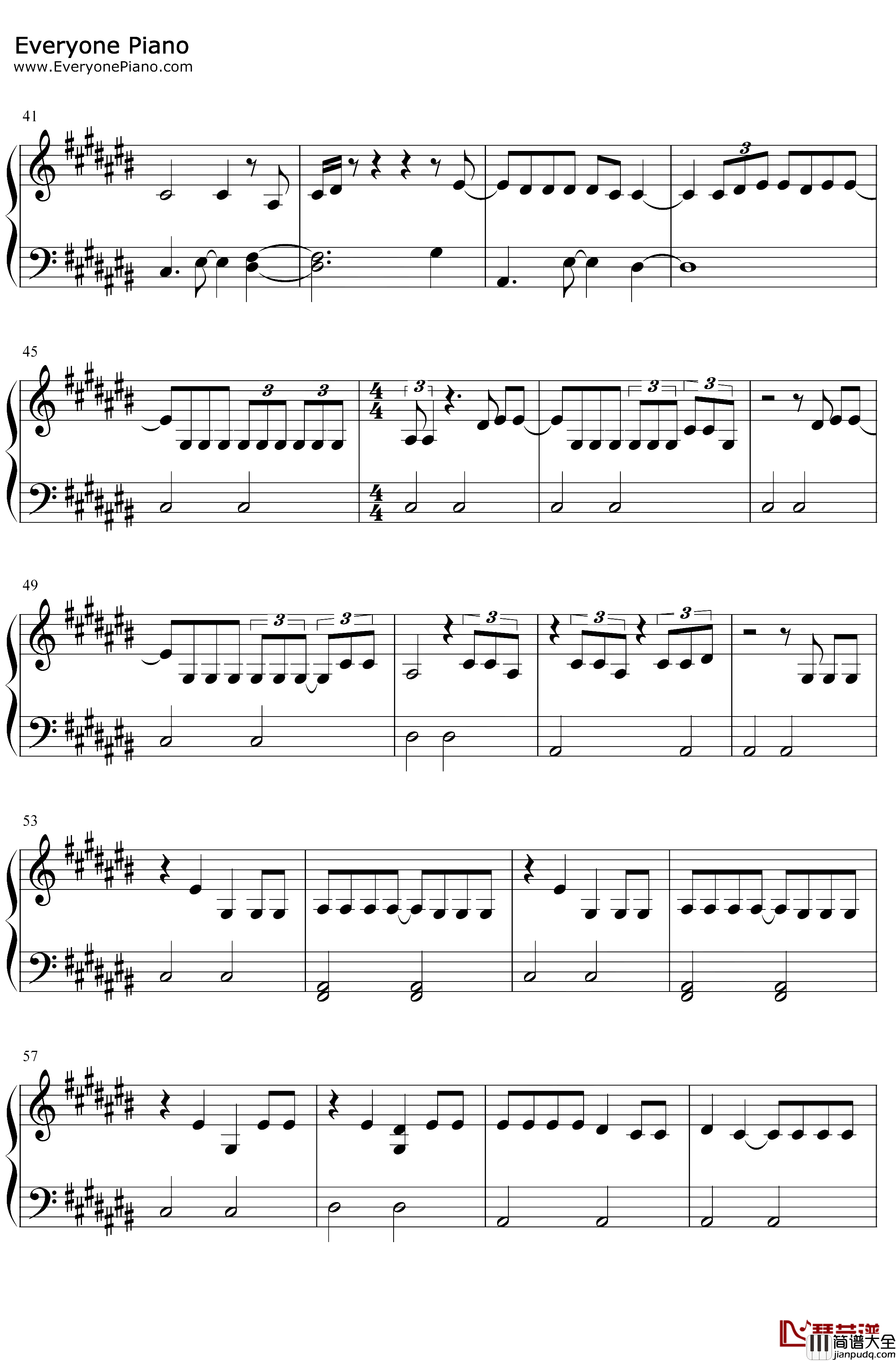 SlowDance钢琴谱_AJMitchellAvaMax_AJMitchellftAvaMax