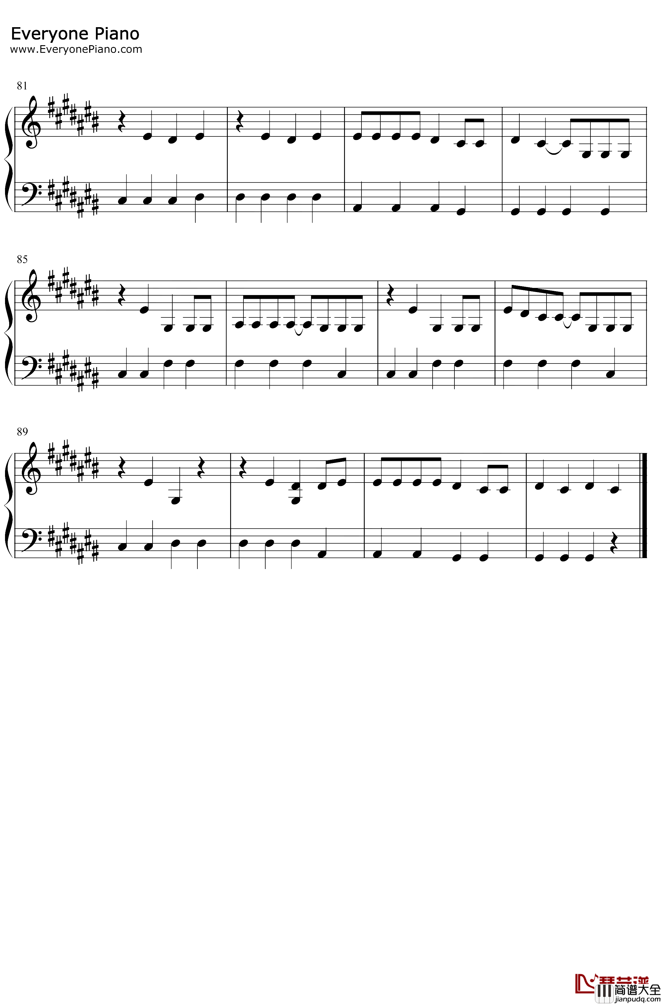 SlowDance钢琴谱_AJMitchellAvaMax_AJMitchellftAvaMax