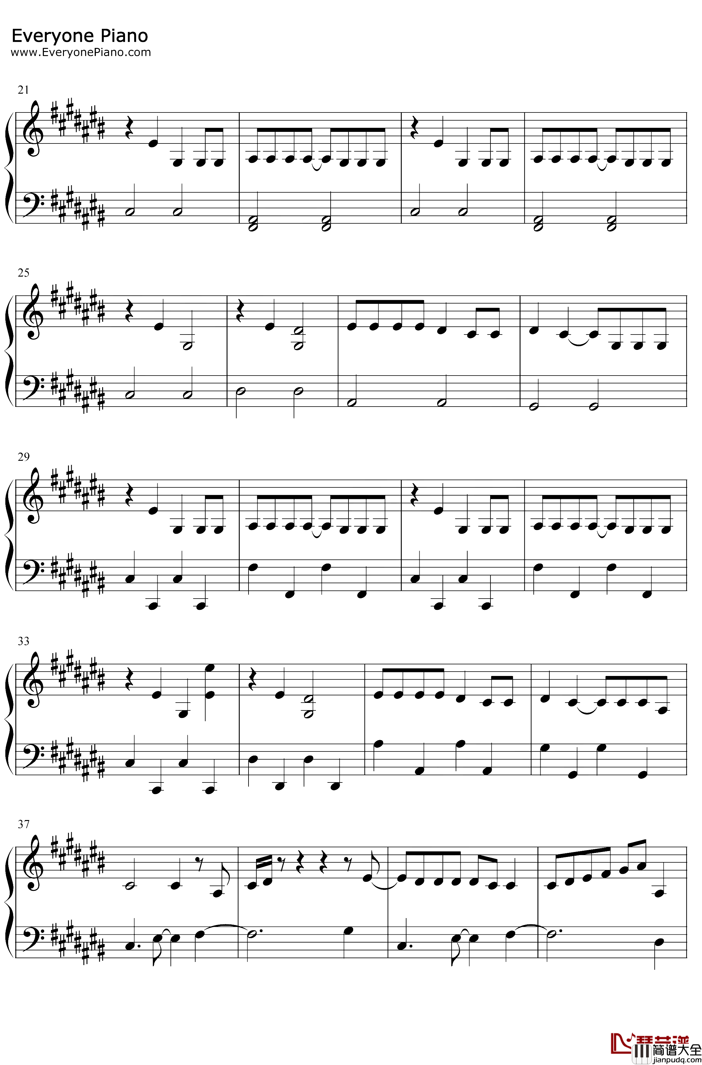 SlowDance钢琴谱_AJMitchellAvaMax_AJMitchellftAvaMax