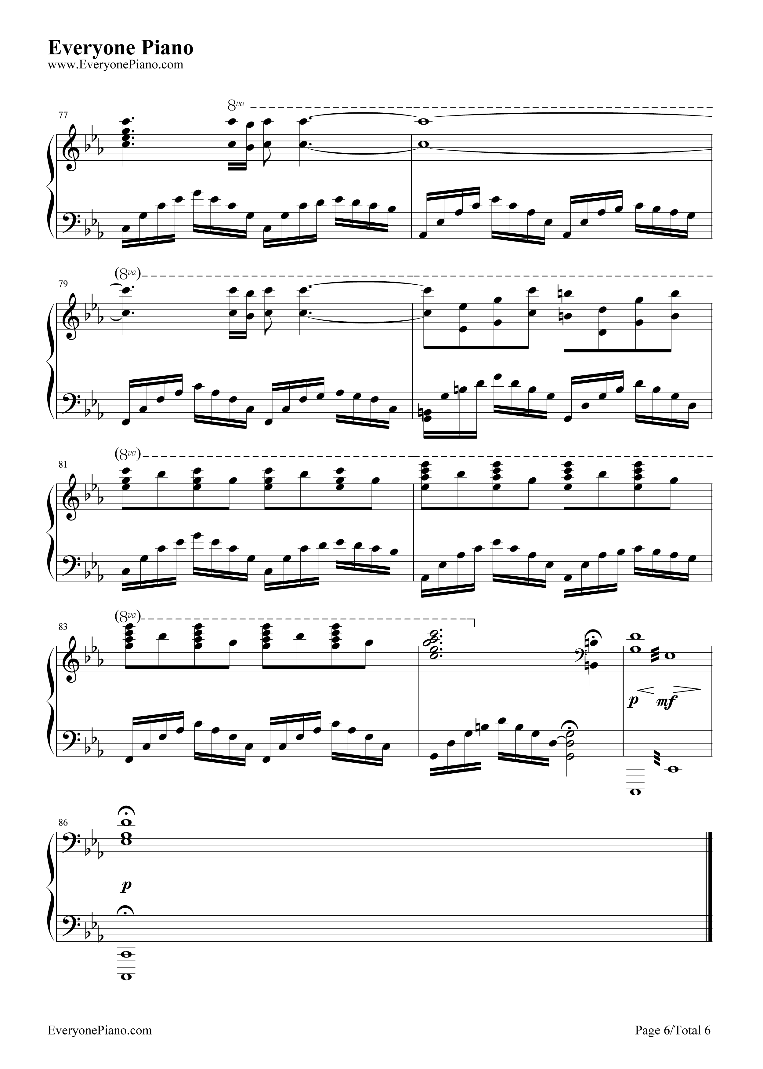 Skyfall钢琴谱_阿黛尔__Adele