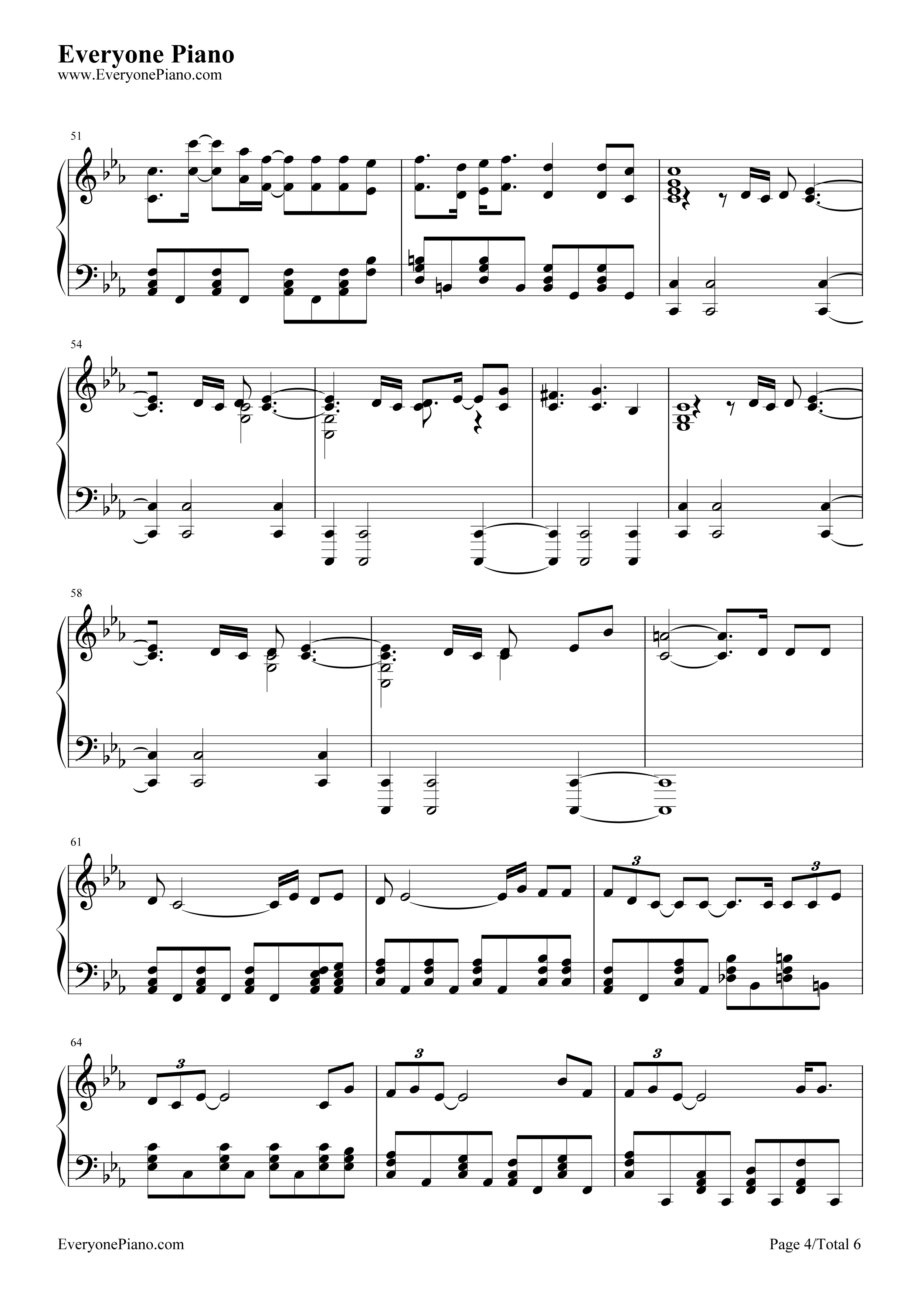 Skyfall钢琴谱_阿黛尔__Adele