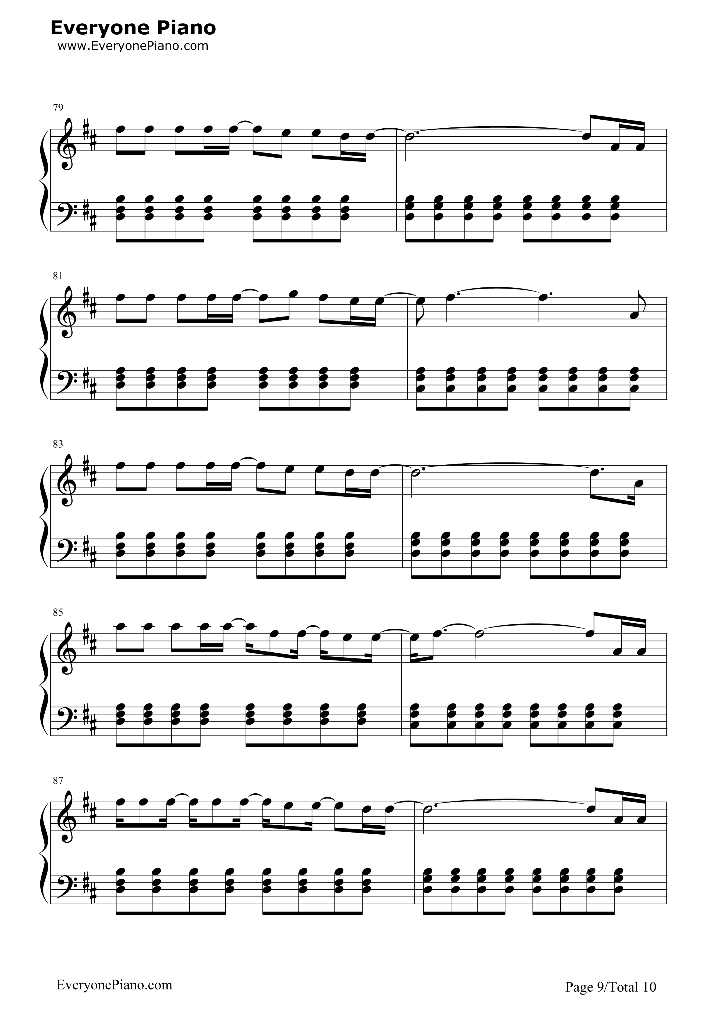 Amnesia钢琴谱_5_Seconds_of_Summer