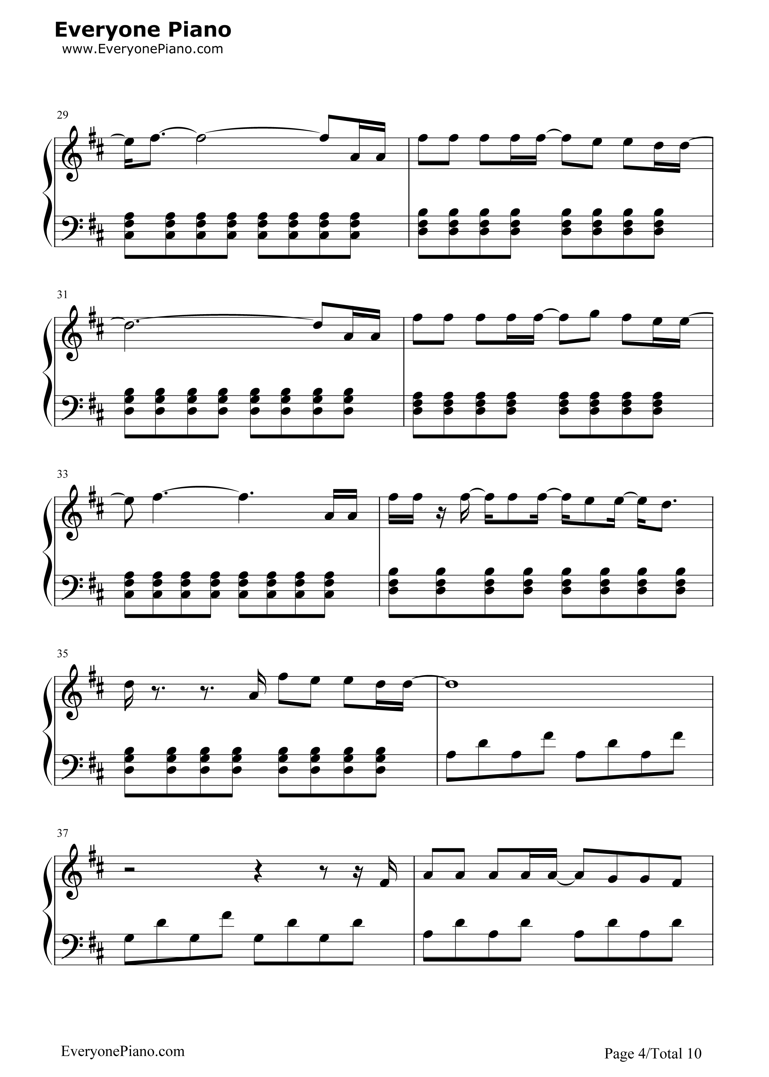 Amnesia钢琴谱_5_Seconds_of_Summer