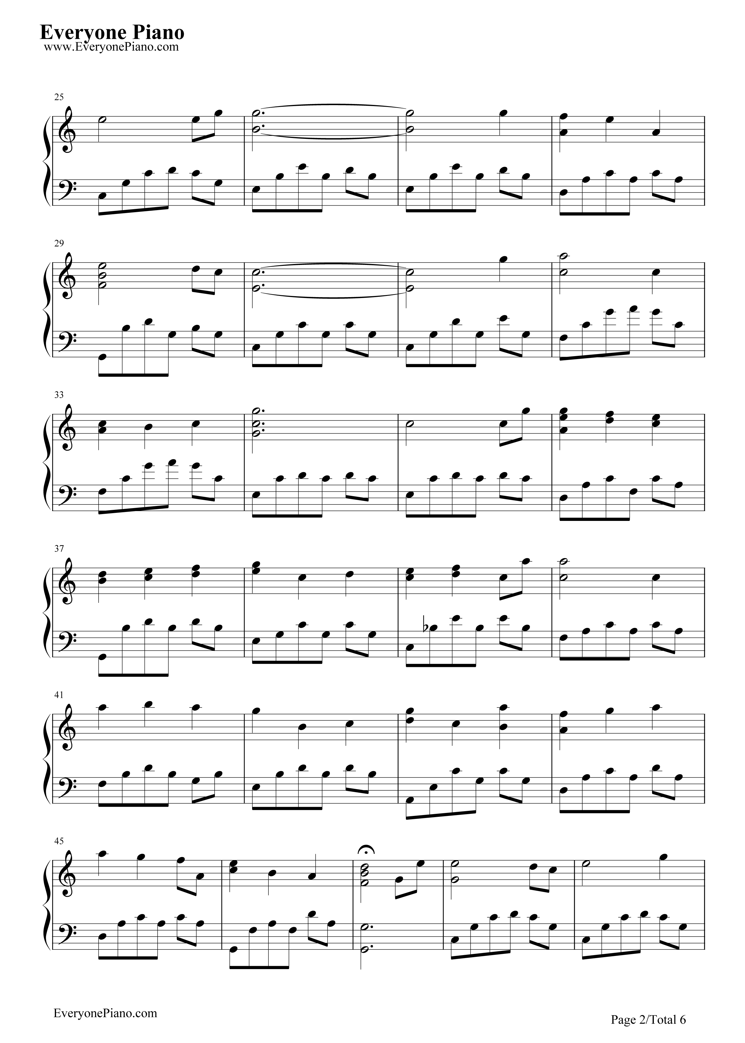 世界的约定钢琴谱_倍赏千恵子