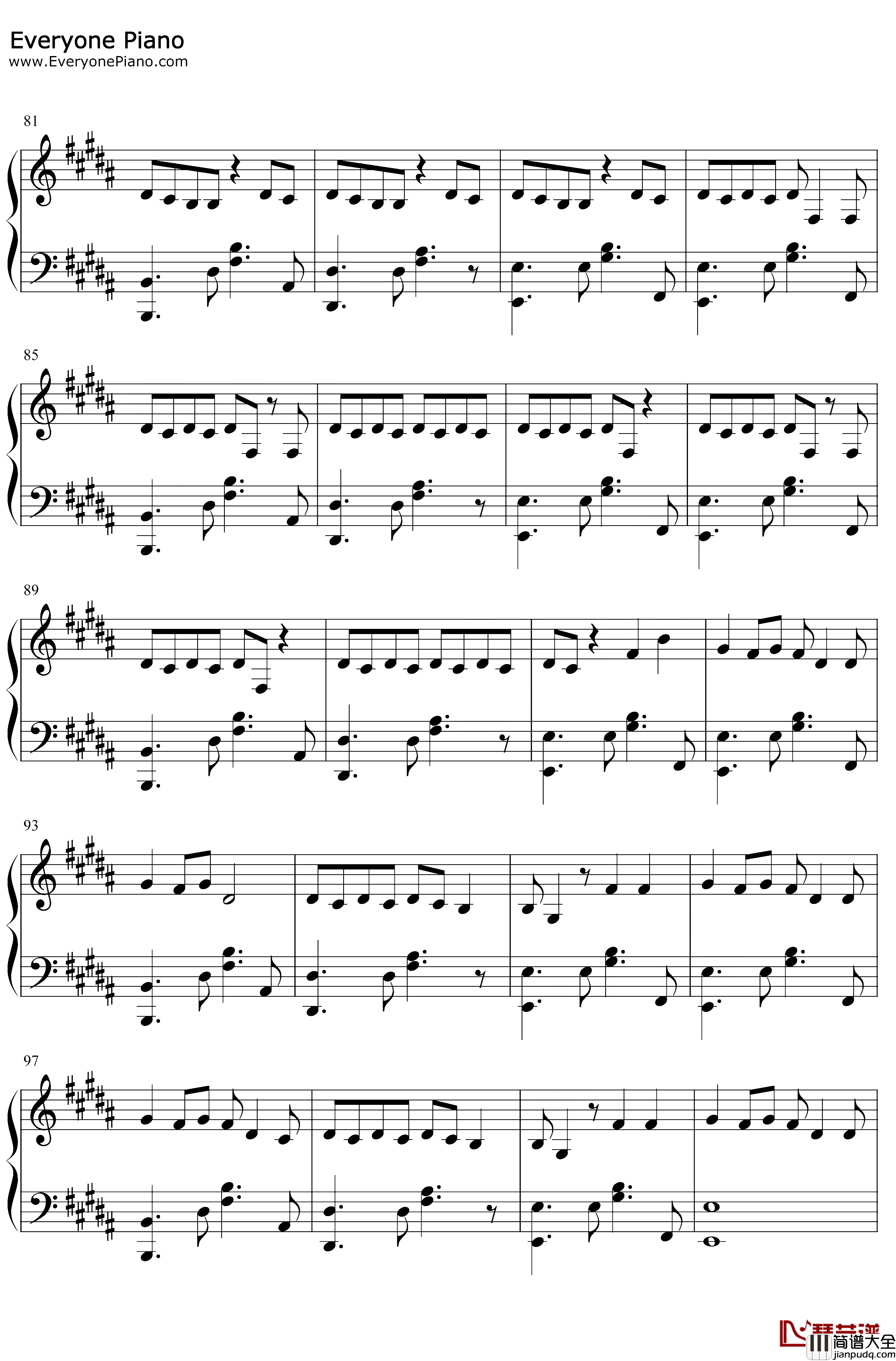 Birthday钢琴谱_Anne_Marie_Anne_Marie