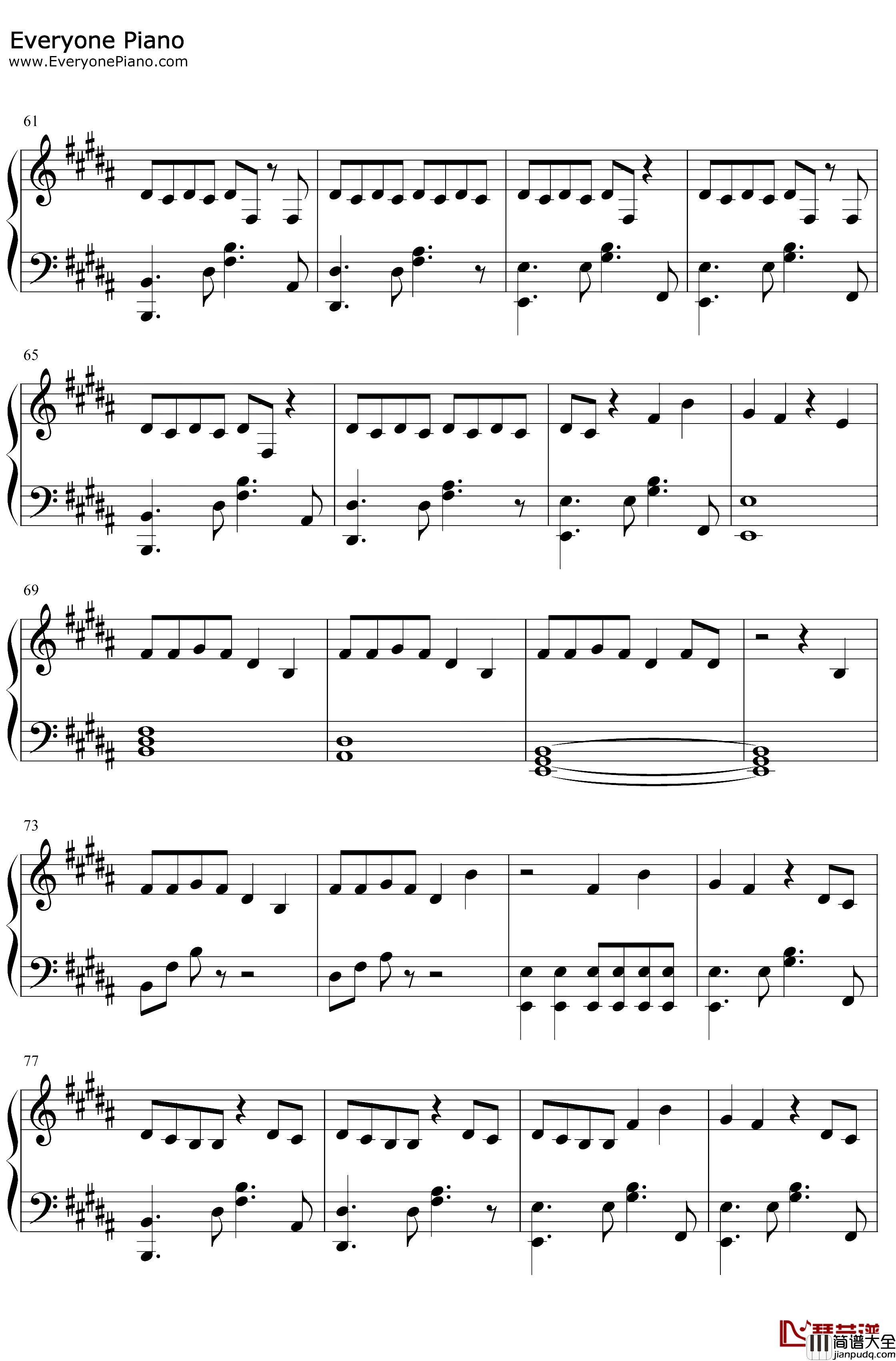 Birthday钢琴谱_Anne_Marie_Anne_Marie