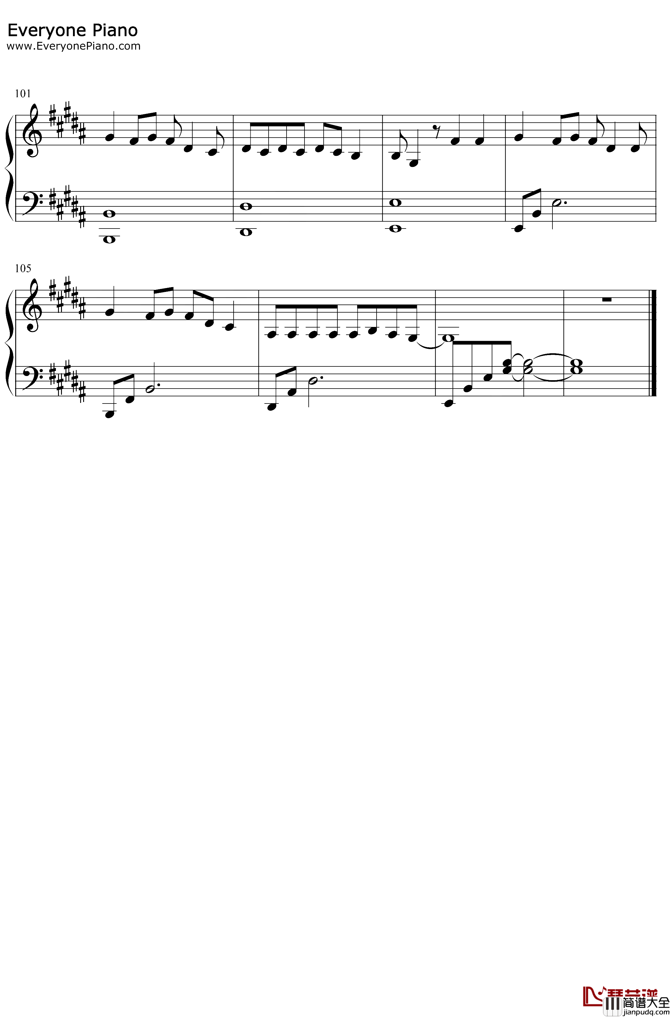 Birthday钢琴谱_Anne_Marie_Anne_Marie