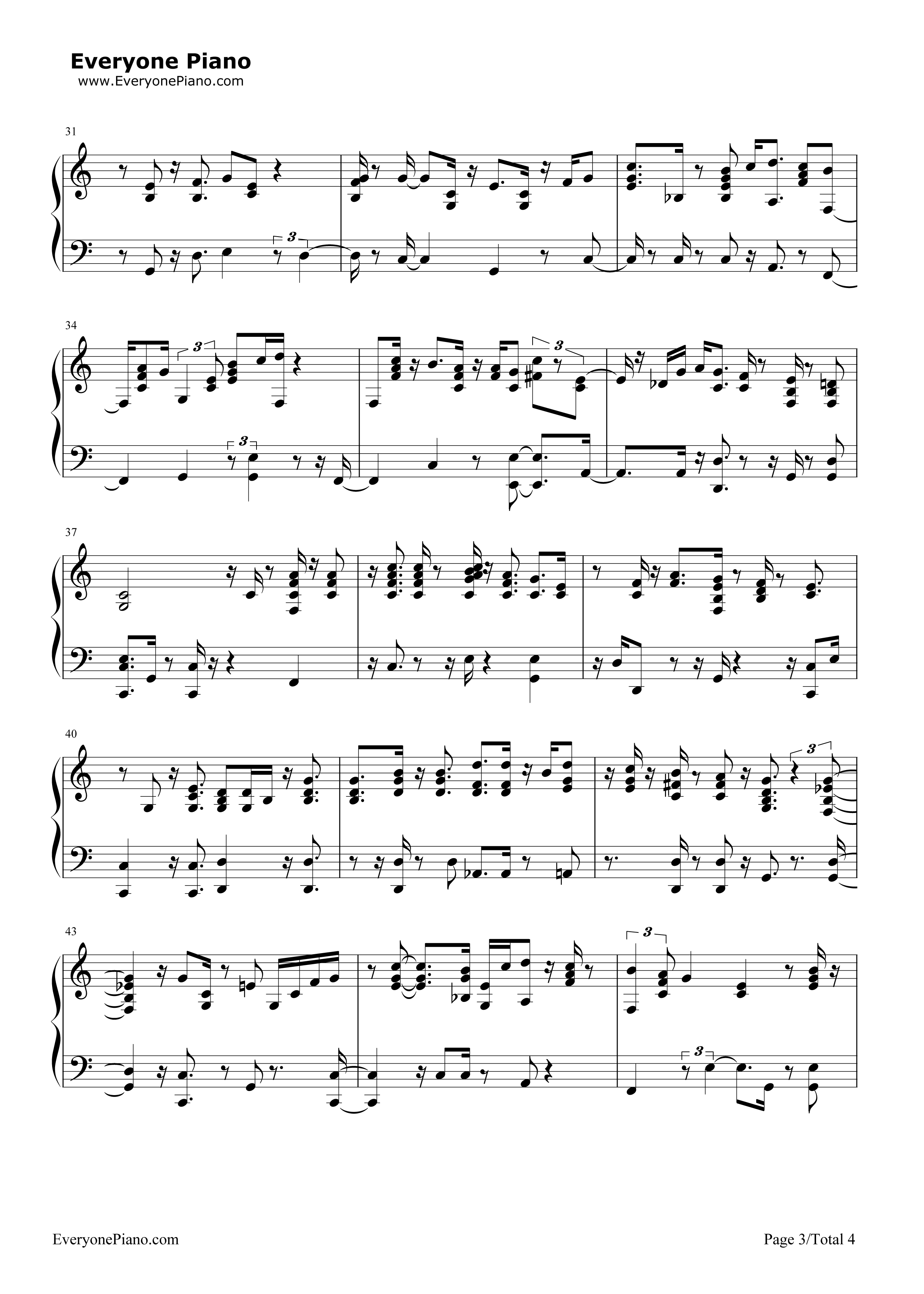 Frosty_the_Snowman钢琴谱_Gene_Autry_&_The_Cass_County_Boys