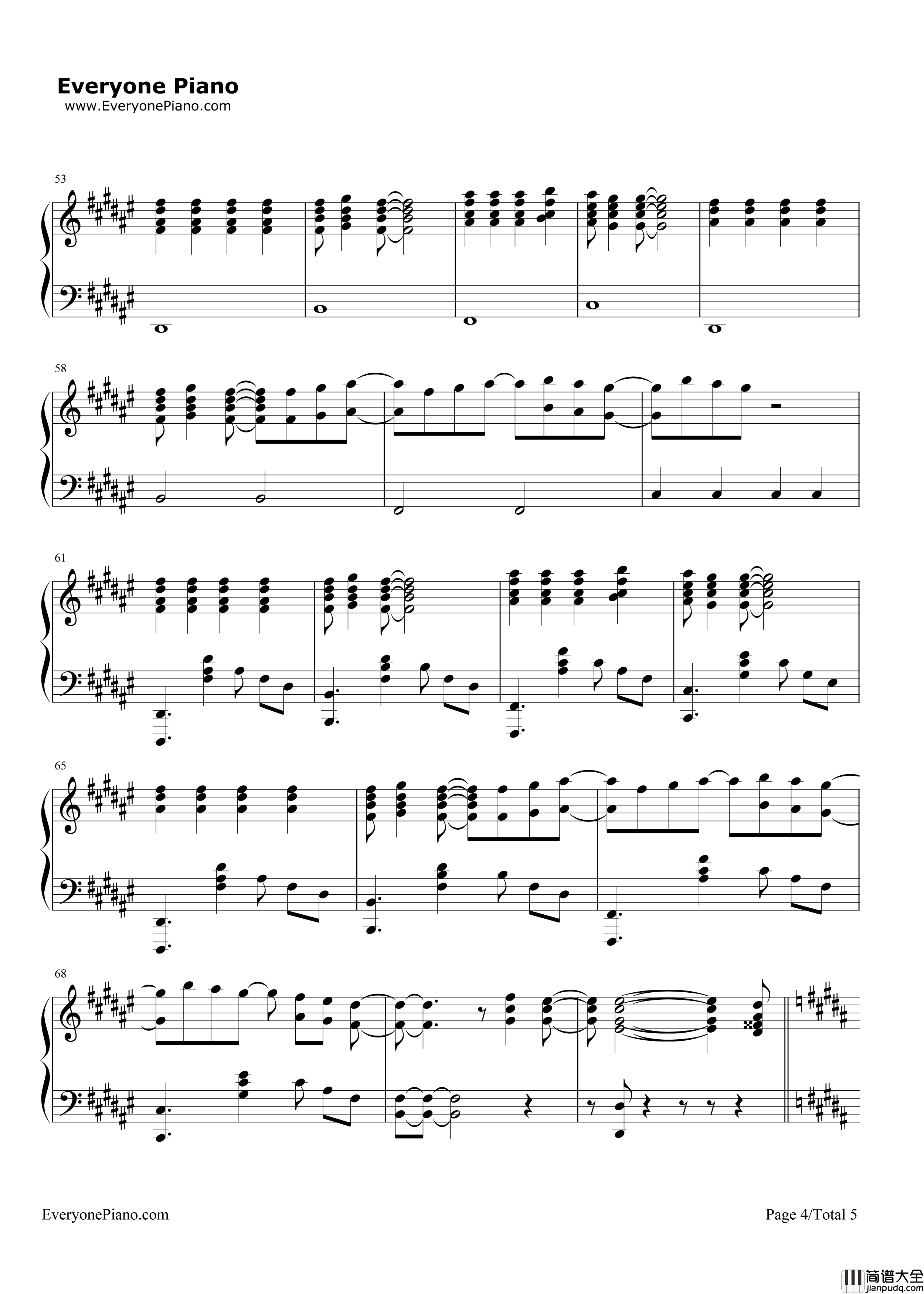 希望について钢琴谱_NO_NAME