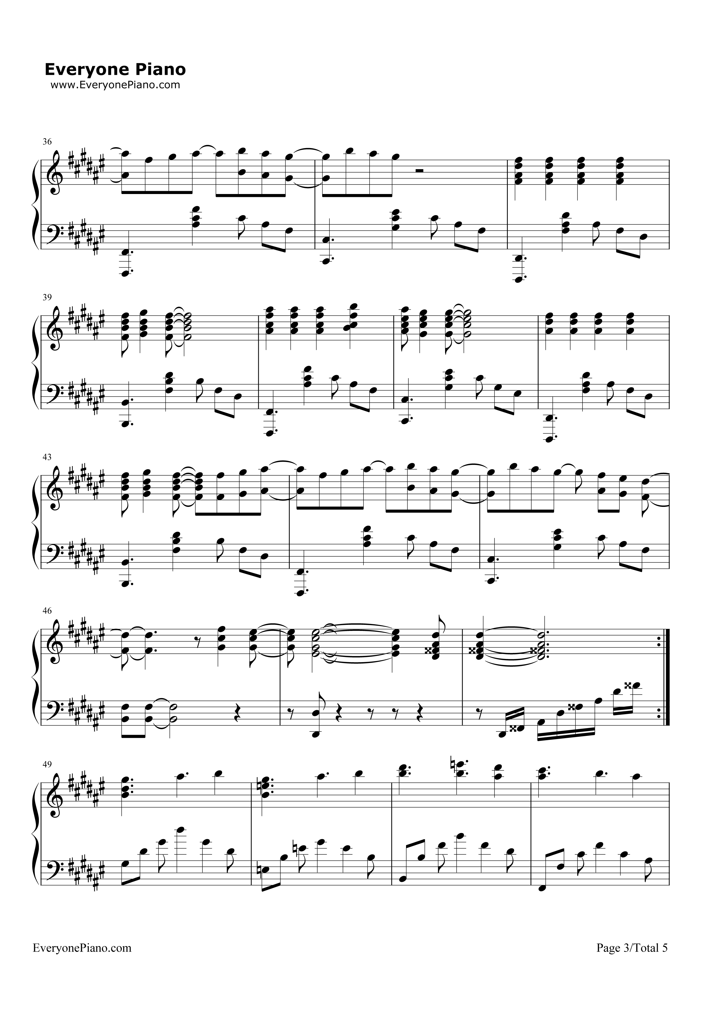 希望について钢琴谱_NO_NAME