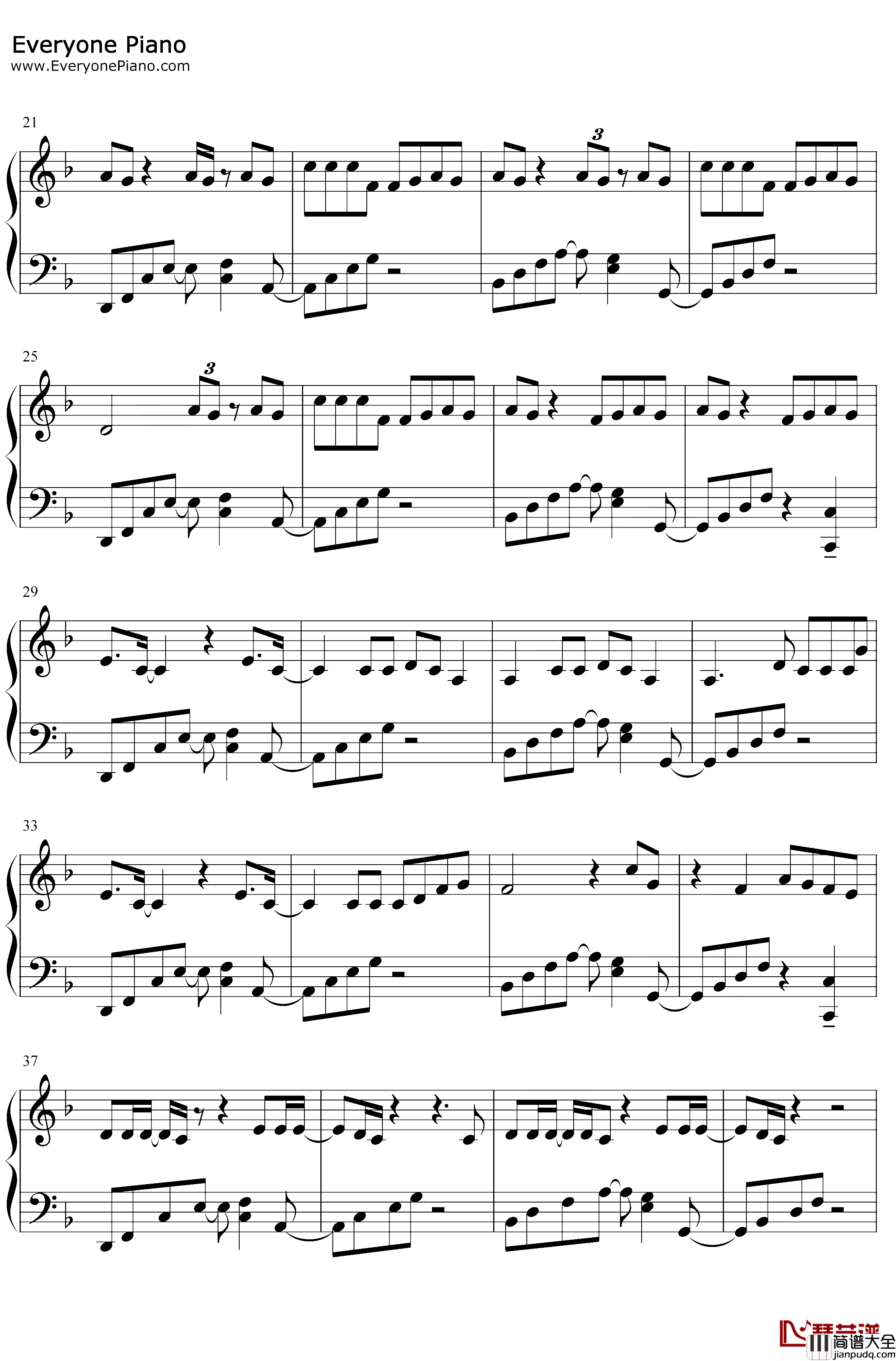 Positions钢琴谱_ArianaGrande_ArianaGrande