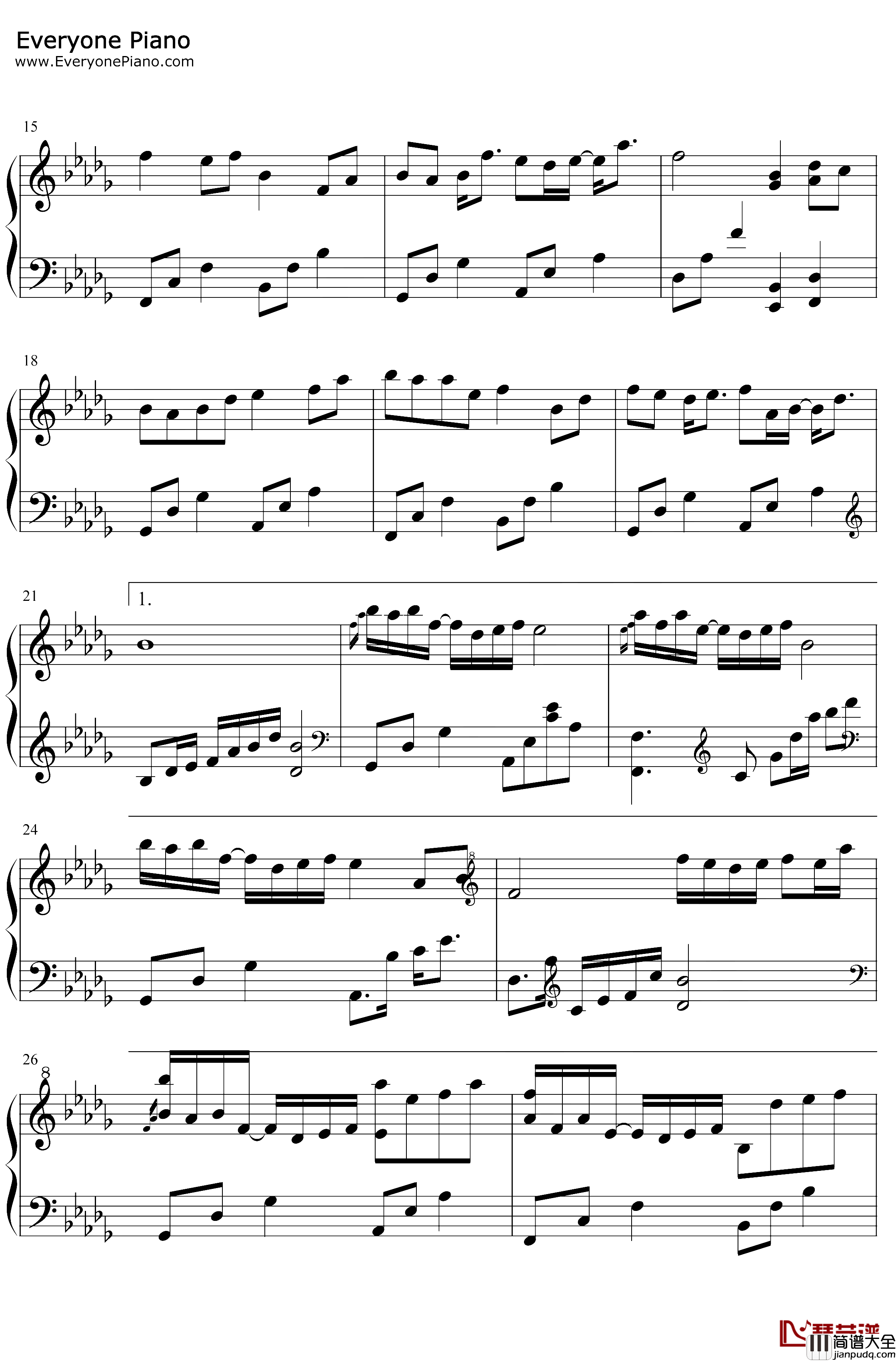 半生钢琴谱_阿悠悠_半生江北如孤舟新人来故人走