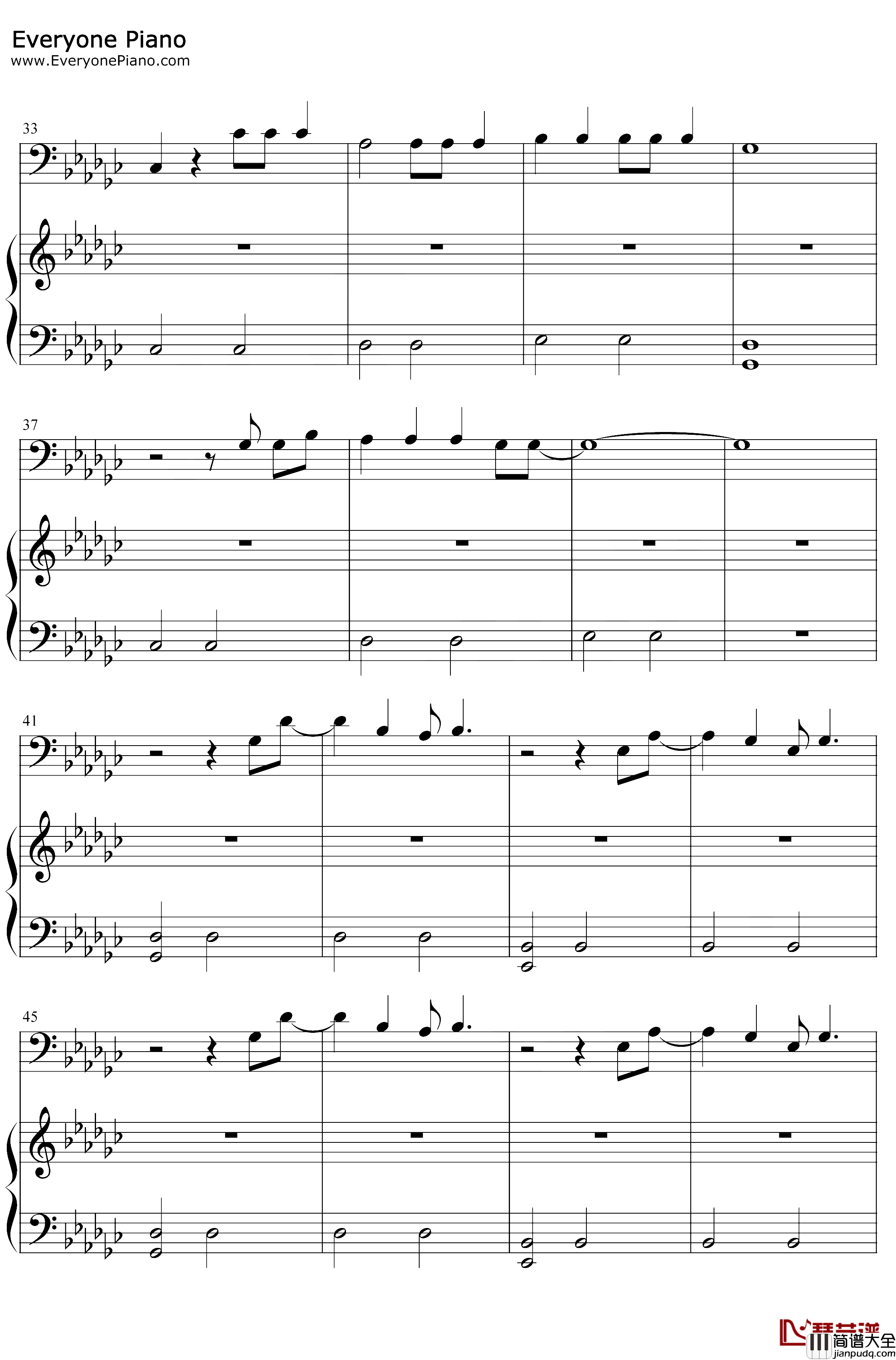 Exile钢琴谱_TaylorSwiftBonIver_TaylorSwiftftBonIver