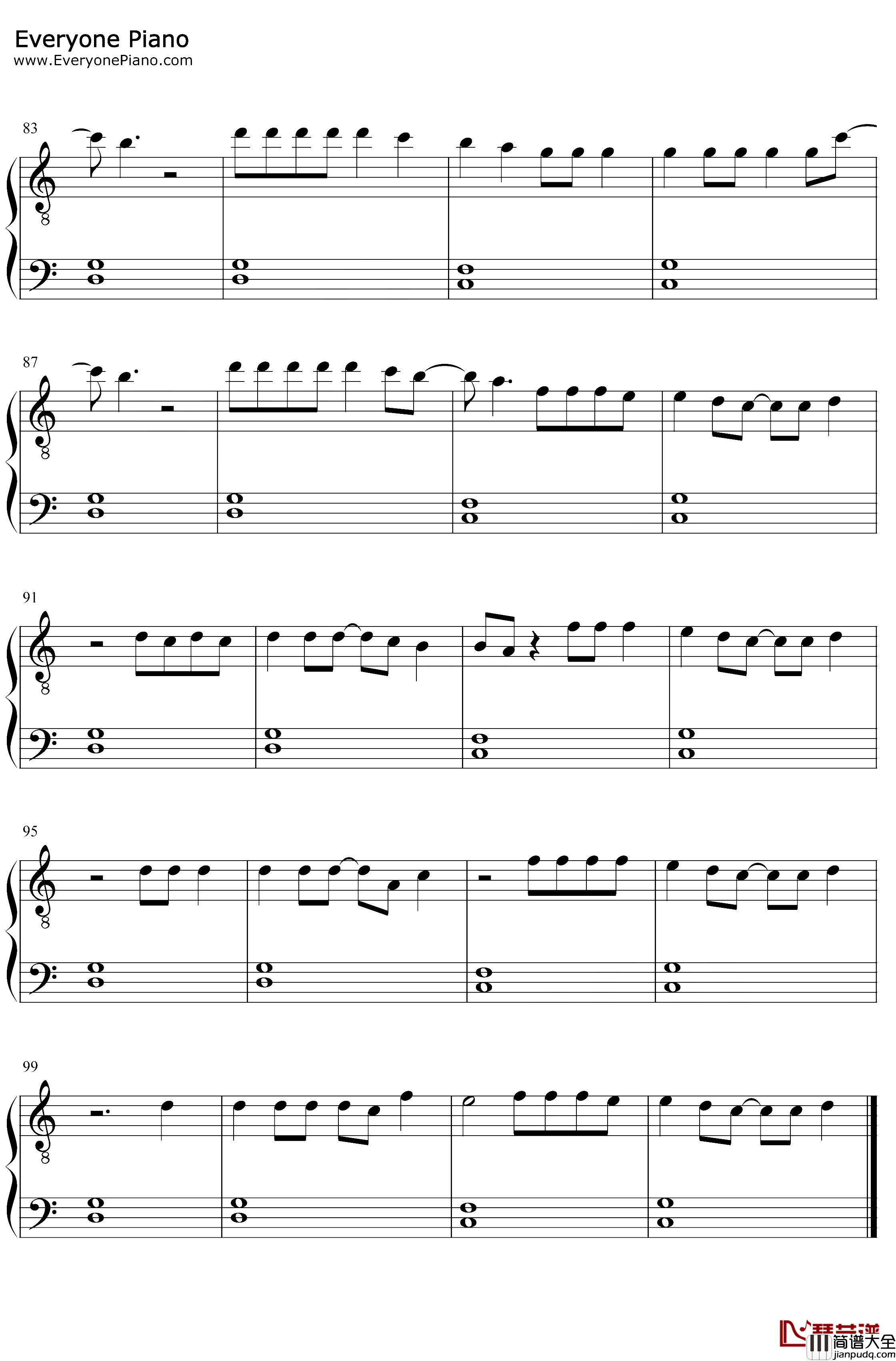 Let_Me_Love_You_Like_A_Woman钢琴谱_LanaDelRey_LanaDelRey