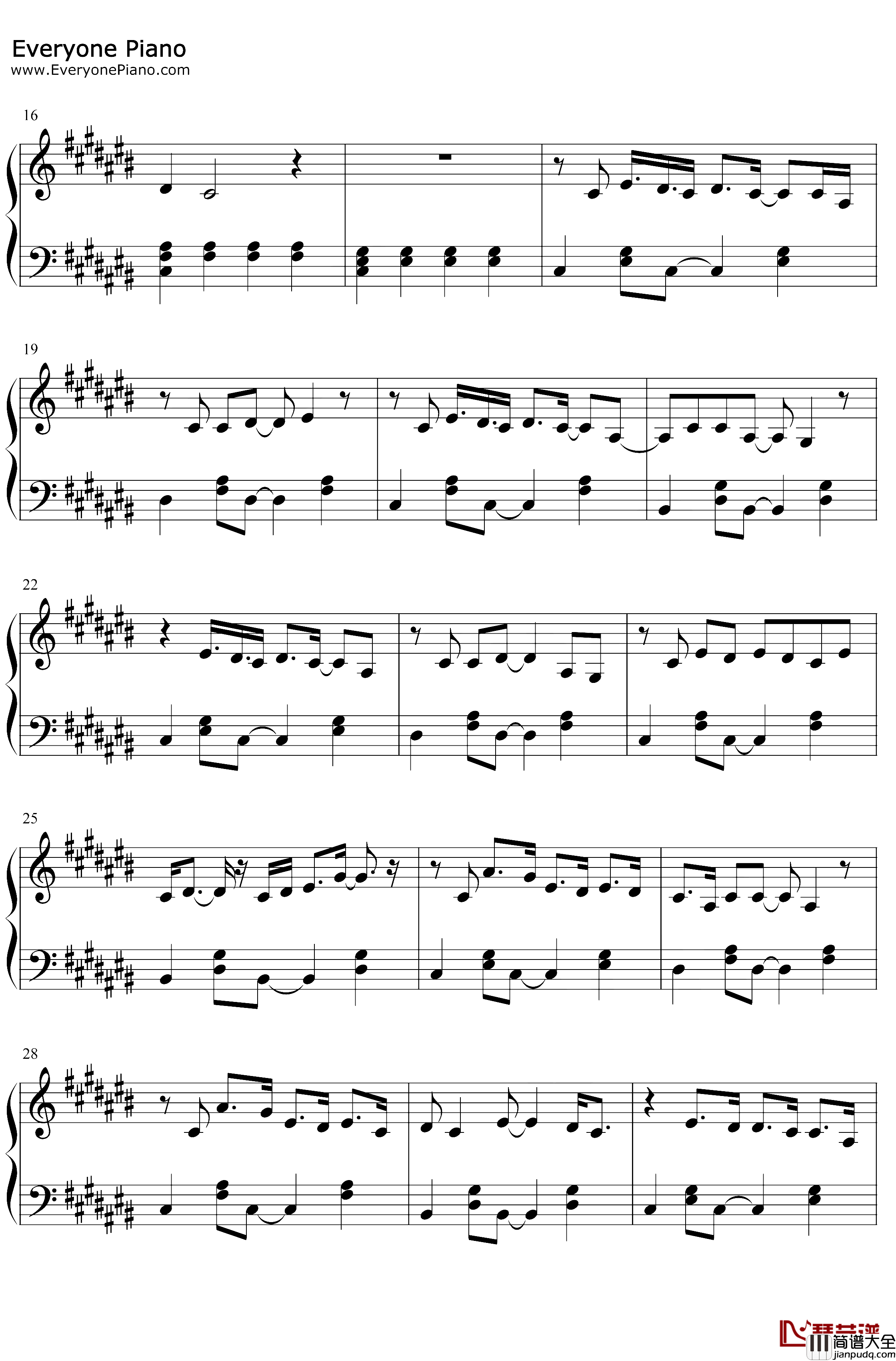 Christmas_Without_You钢琴谱_AvaMax_AvaMax