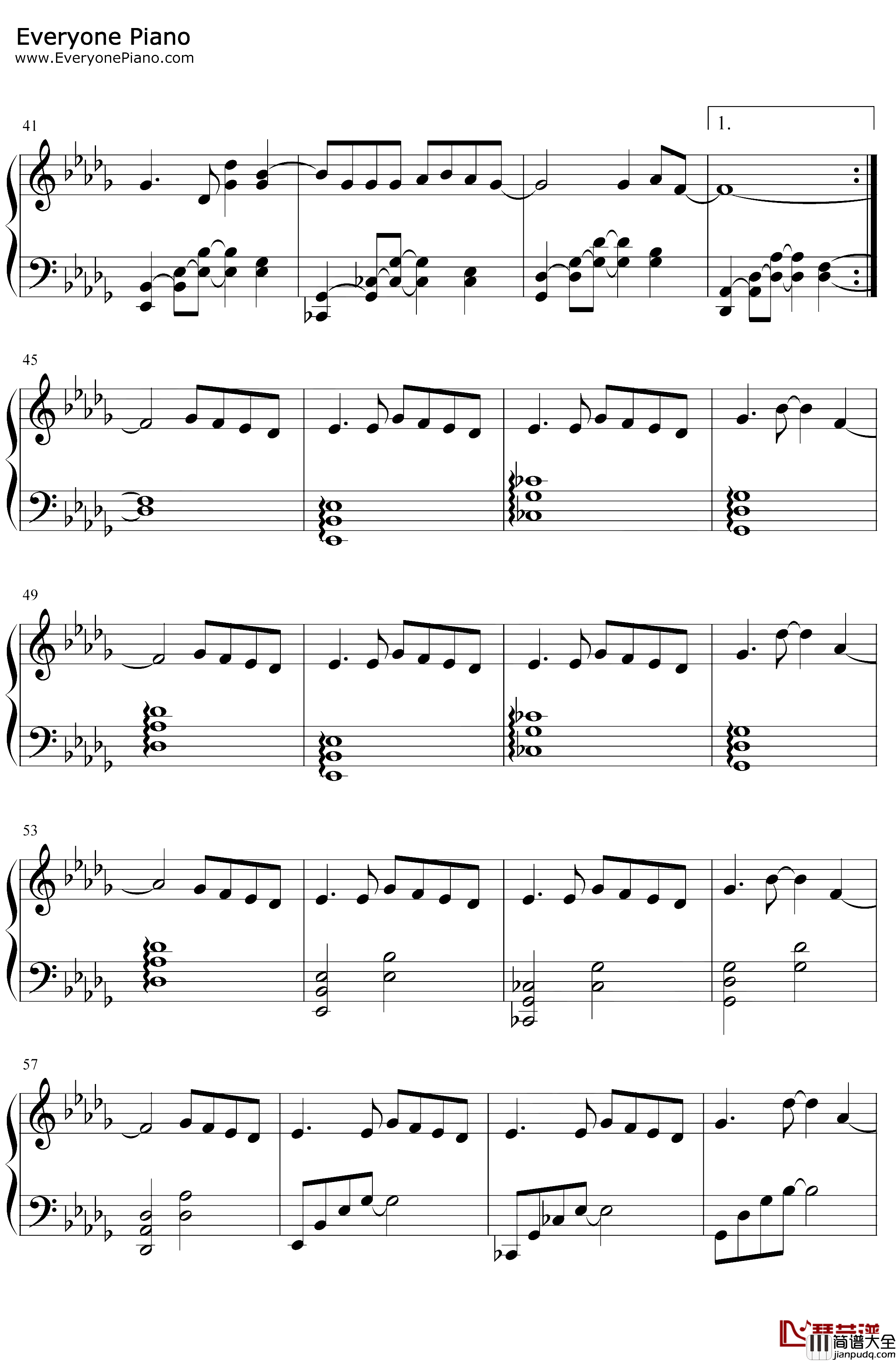 Moon钢琴谱_金硕珍防弹少年团_防弹少年团_金硕珍