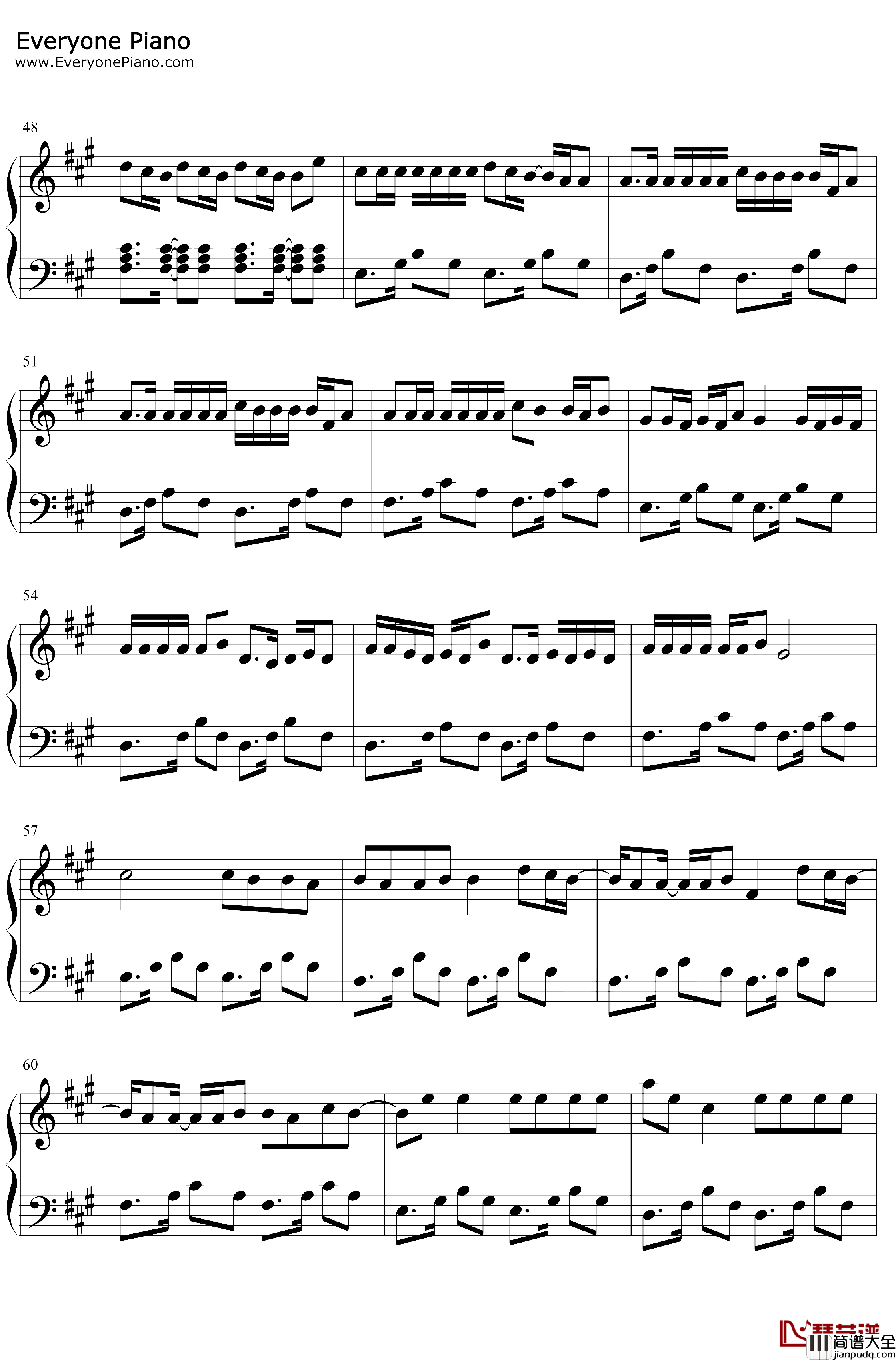 Un_Dia_One_Day钢琴谱_JBalvinDuaLipaBadBunnyTainy_UnDiaOneDay