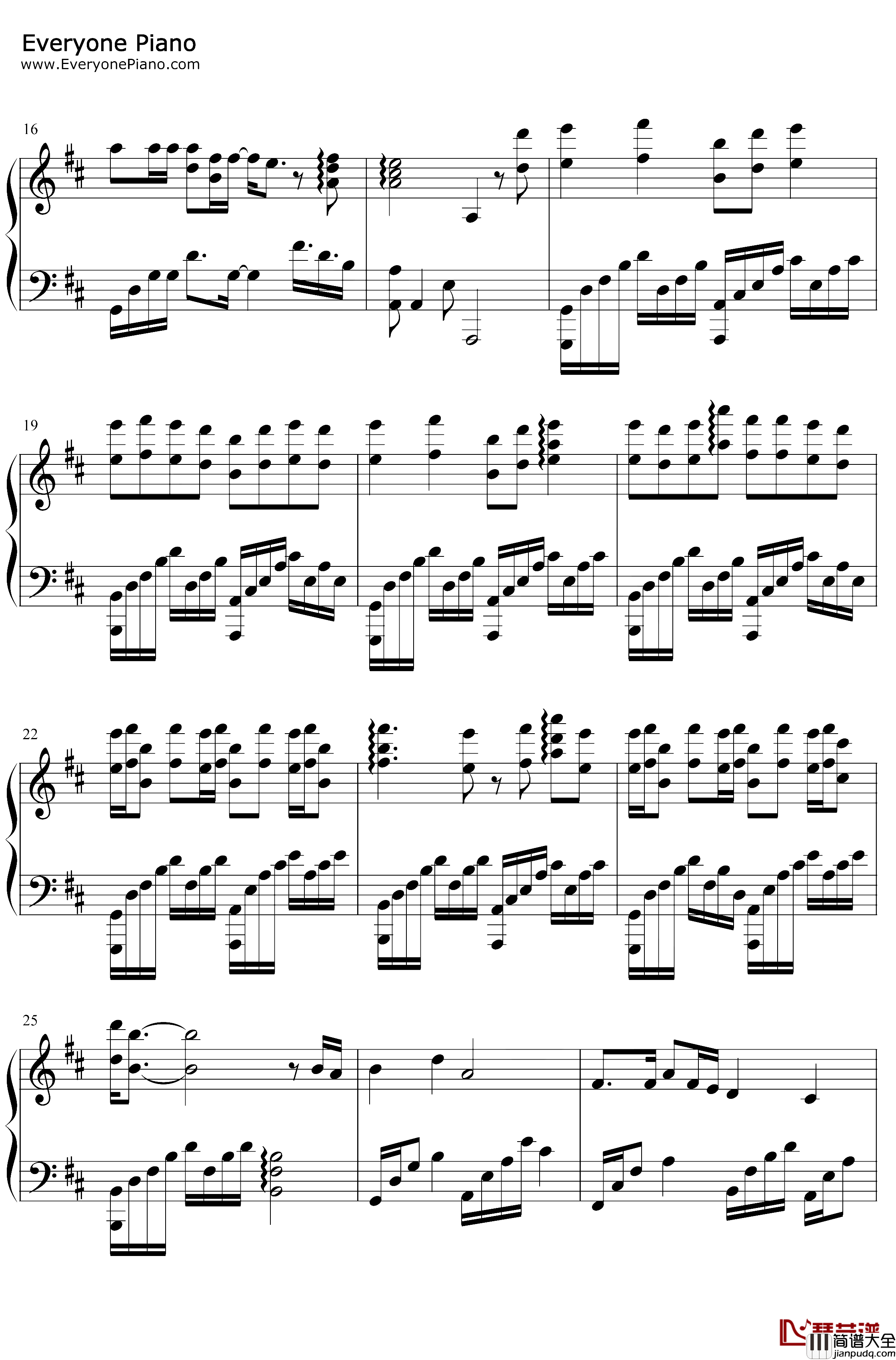 隔岸钢琴谱_姚六一_完美版_抖音古风热歌