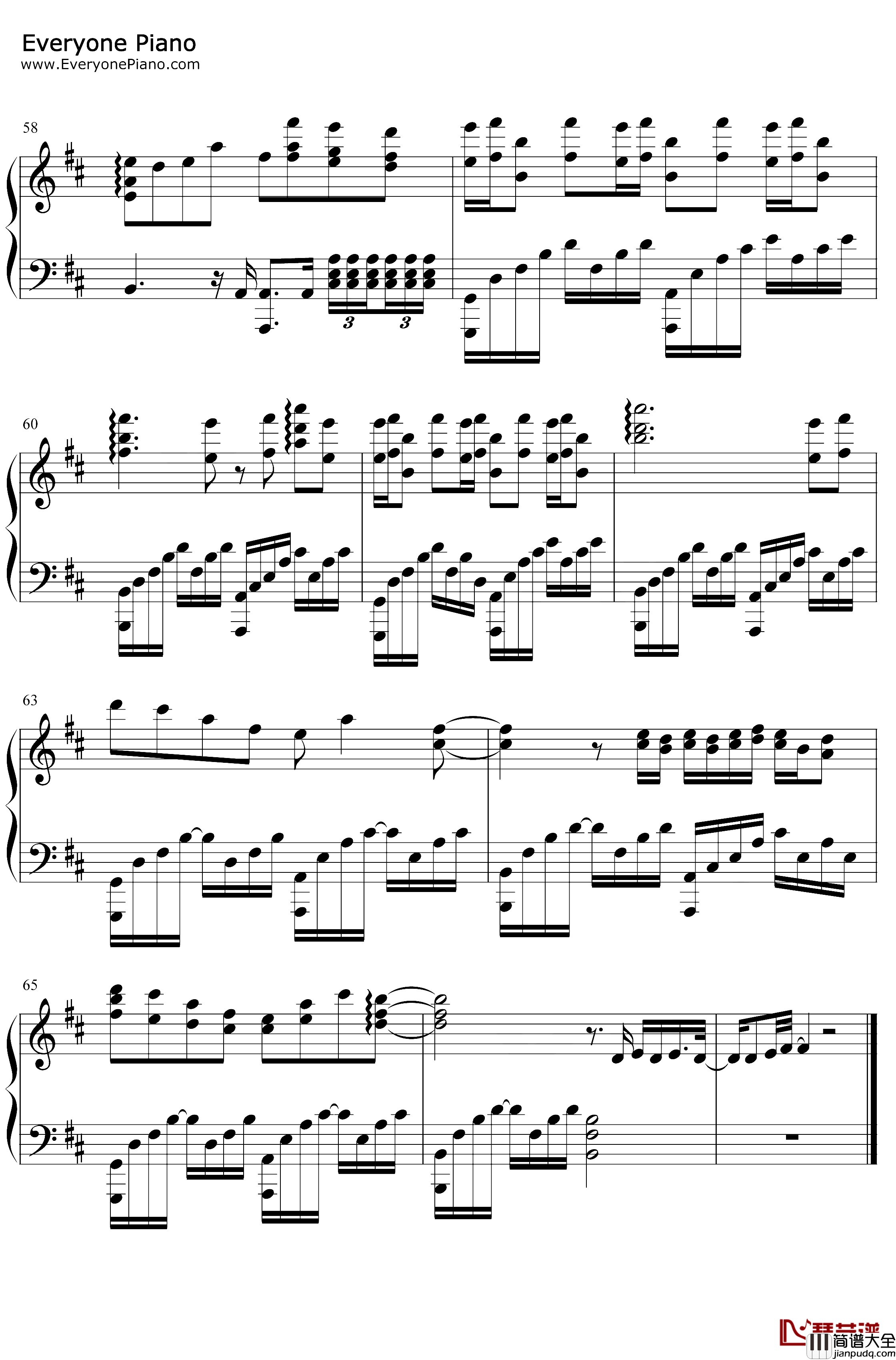 隔岸钢琴谱_姚六一_完美版_抖音古风热歌