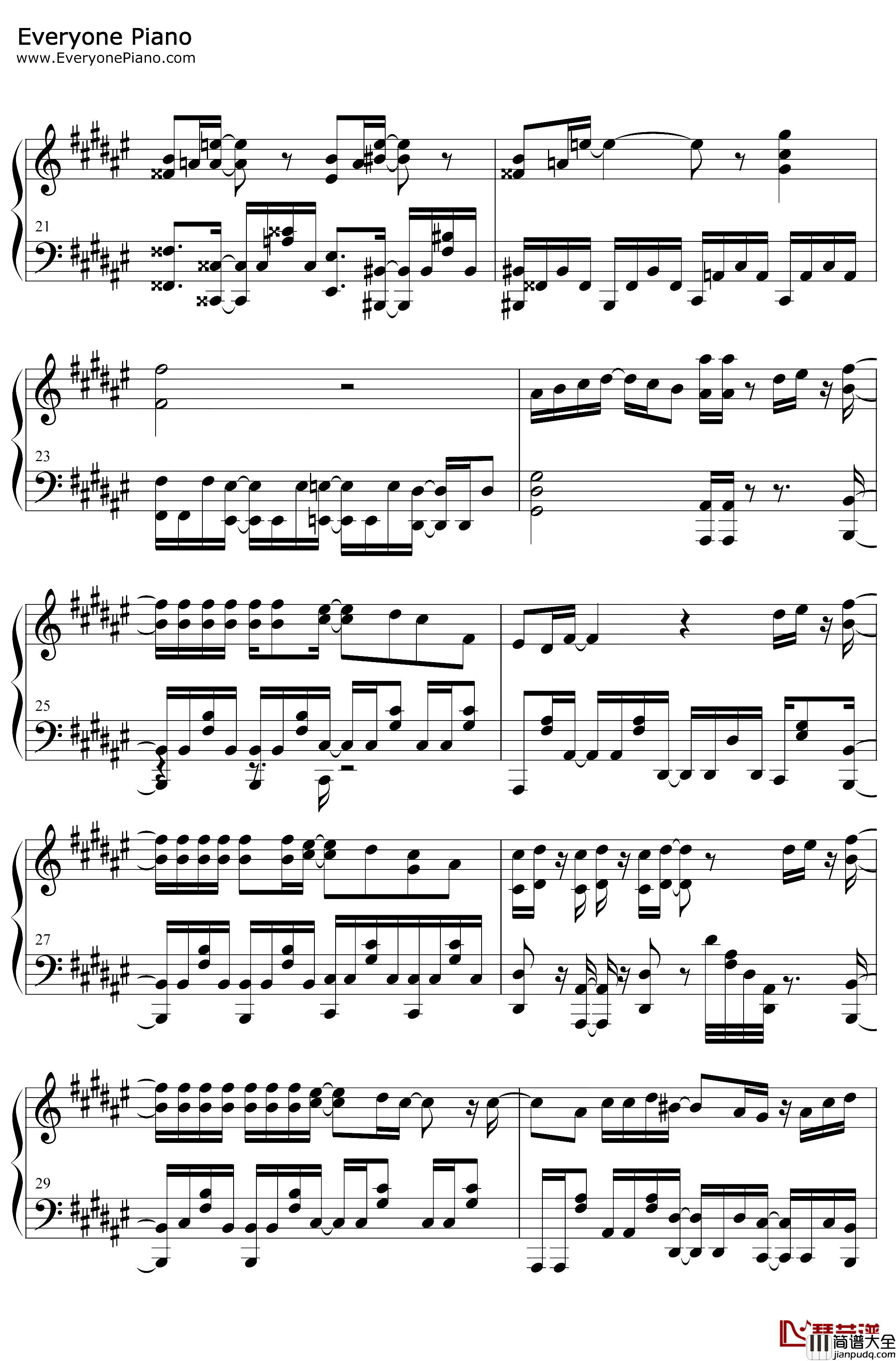 Nameless_Story钢琴谱_岸田教团_THE明星Rockets_某科学的超电磁炮TED