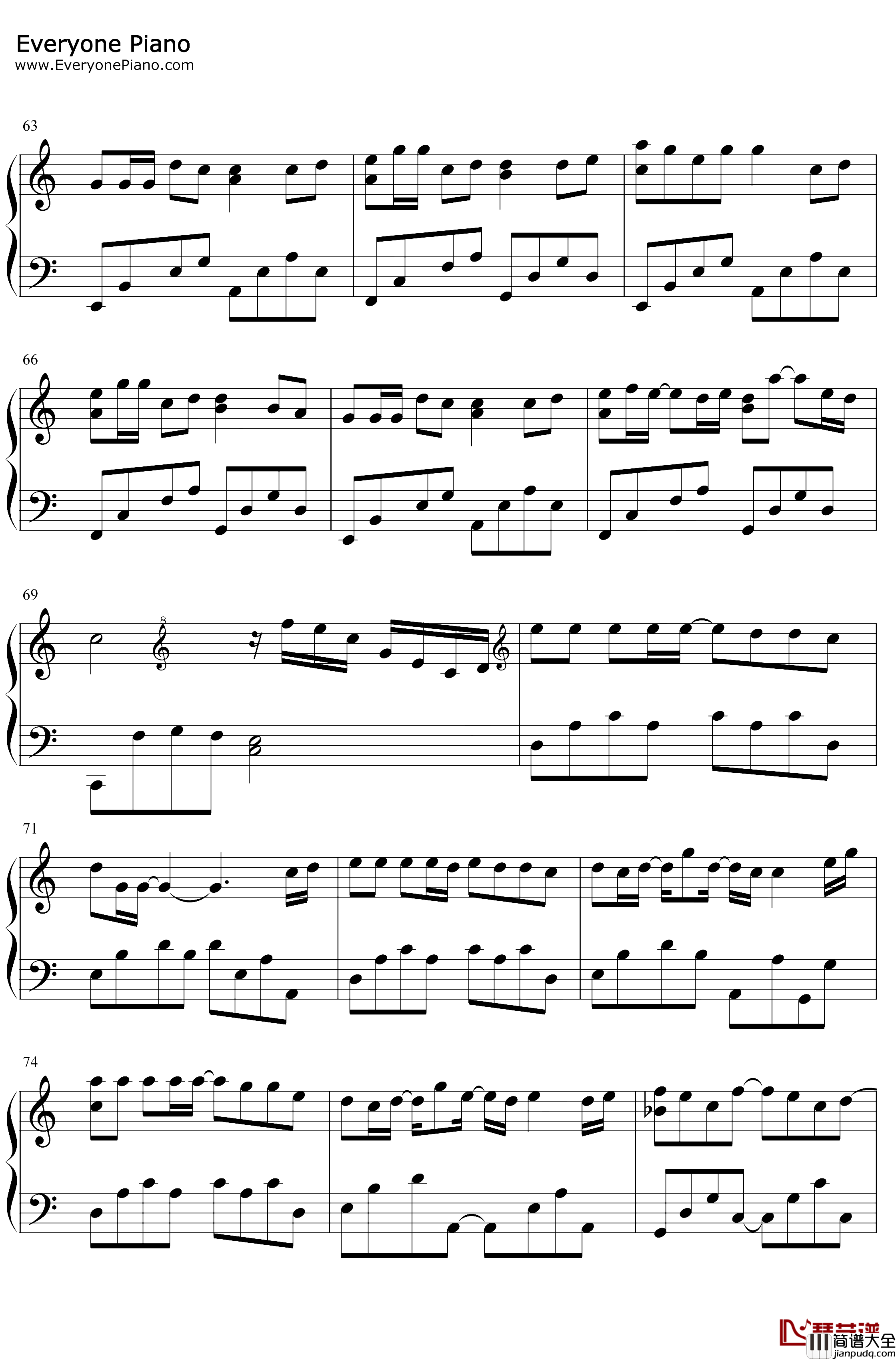 把回忆拼好给你钢琴谱_王贰浪_我们之间的回忆全部都小心地收集_抖音热歌